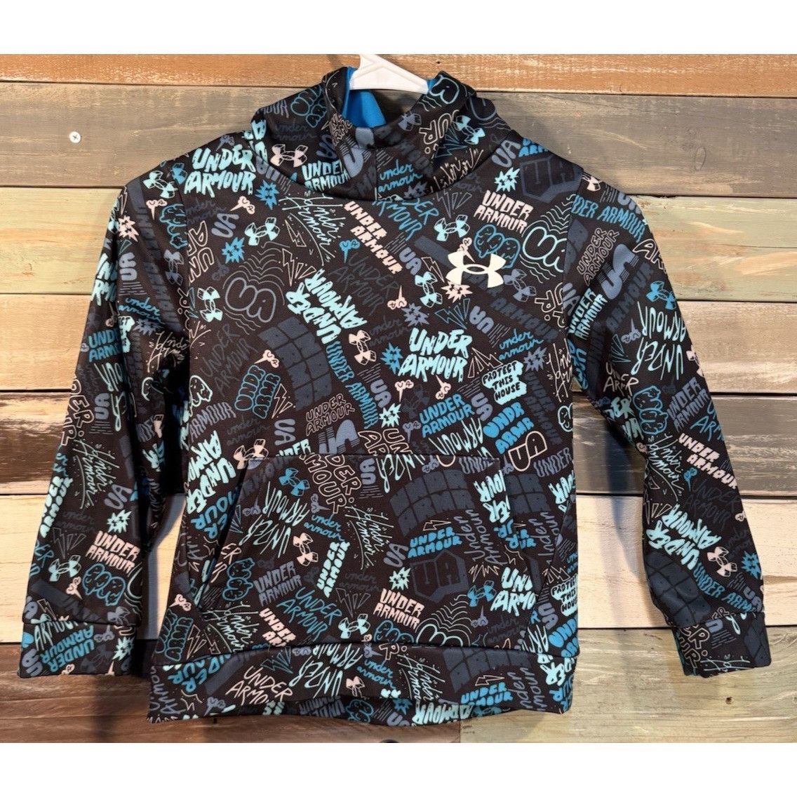 Under Armour Under Armour Blue Logo Pullover Hoodie Sweater Jacket Boys Y Size US XS / EU 42 / 0 - 1 Thumbnail