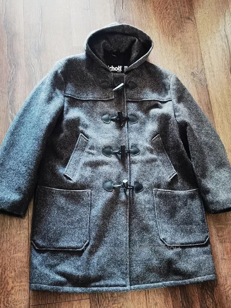 Schott Schott Vintage woolen hooded coat Size L / US 10 / IT 46 - 1 Thumbnail