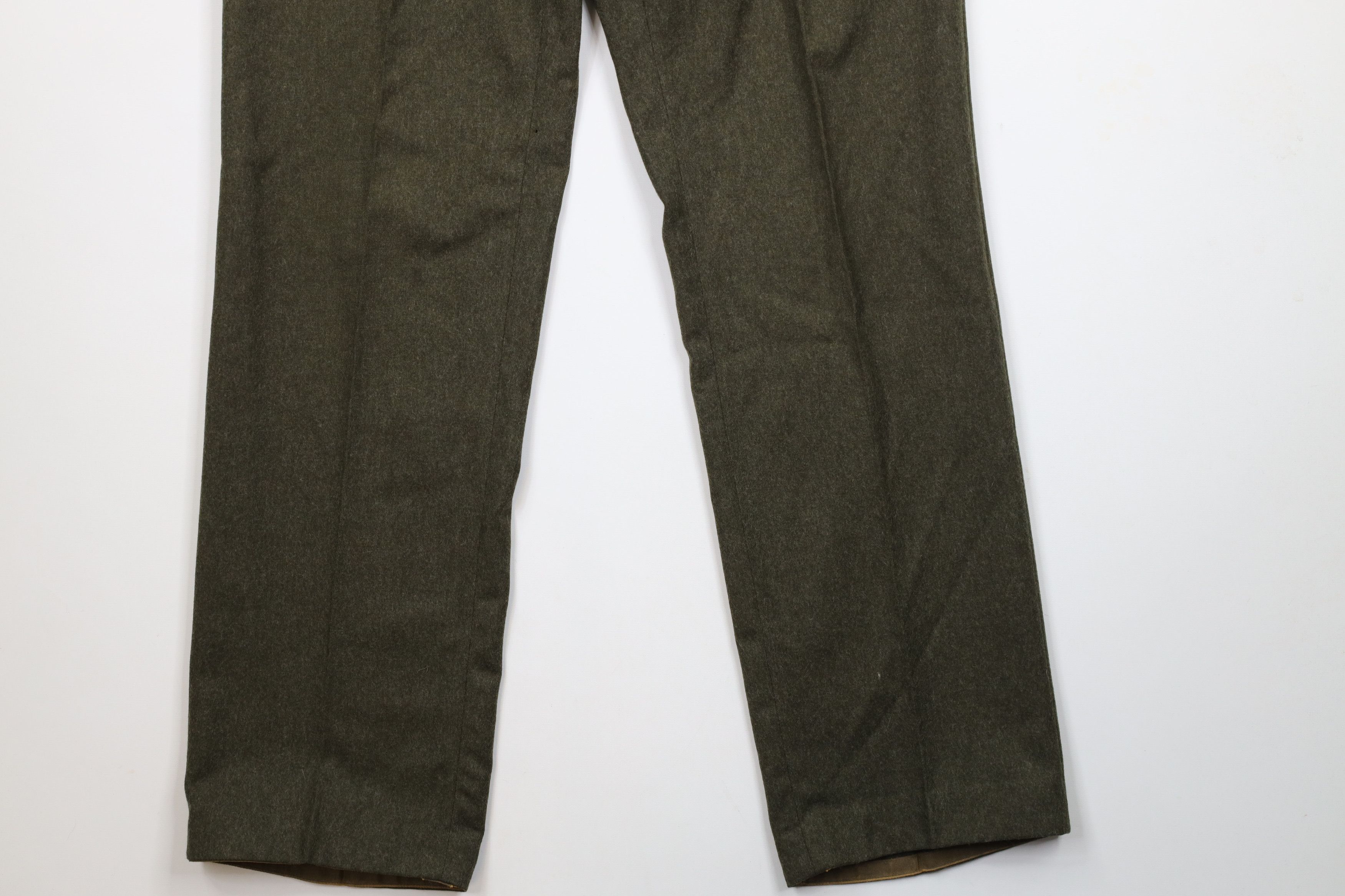 Vintage Vintage 70s Streetwear Wool Wide Leg Chino Pants Green Size US 42 / EU 58 - 4 Thumbnail