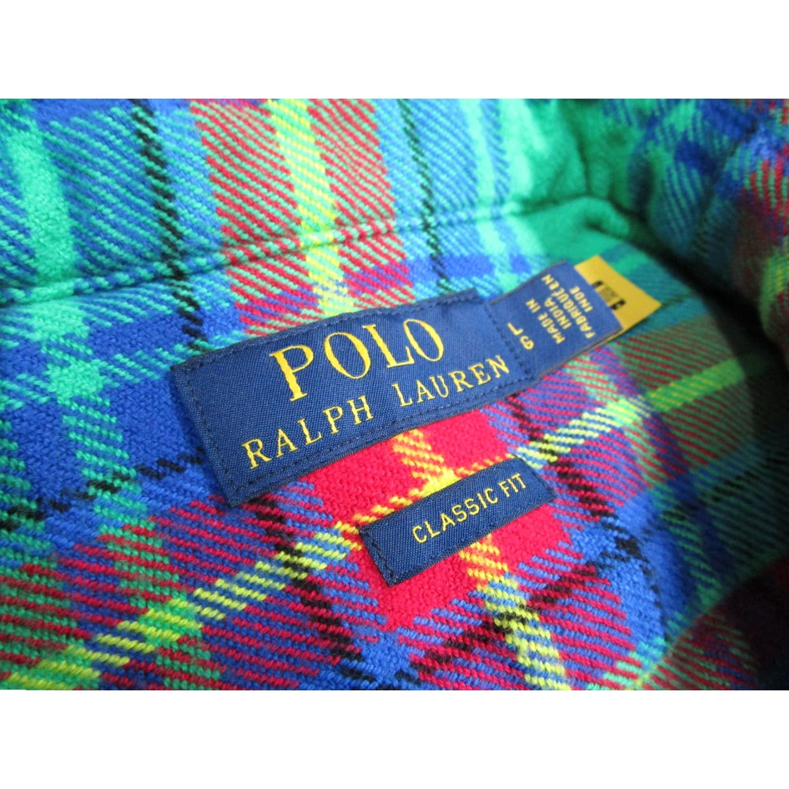 Polo Ralph Lauren VINTAGE Polo Ralph Lauren Shirt Mens Large Green Plaid Button Up Flannel Long Sleeve Collared Casual Classic Size US L / EU 52-54 / 3 - 3 Thumbnail