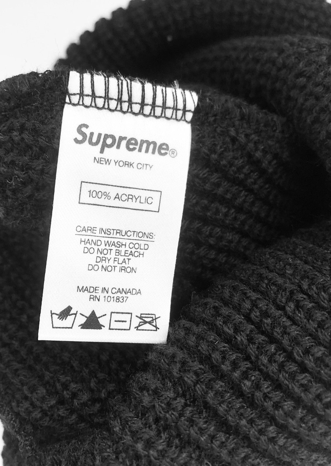 Supreme Supreme FW18 Bright Stripe Beanie BLACK Size ONE SIZE - 4 Thumbnail