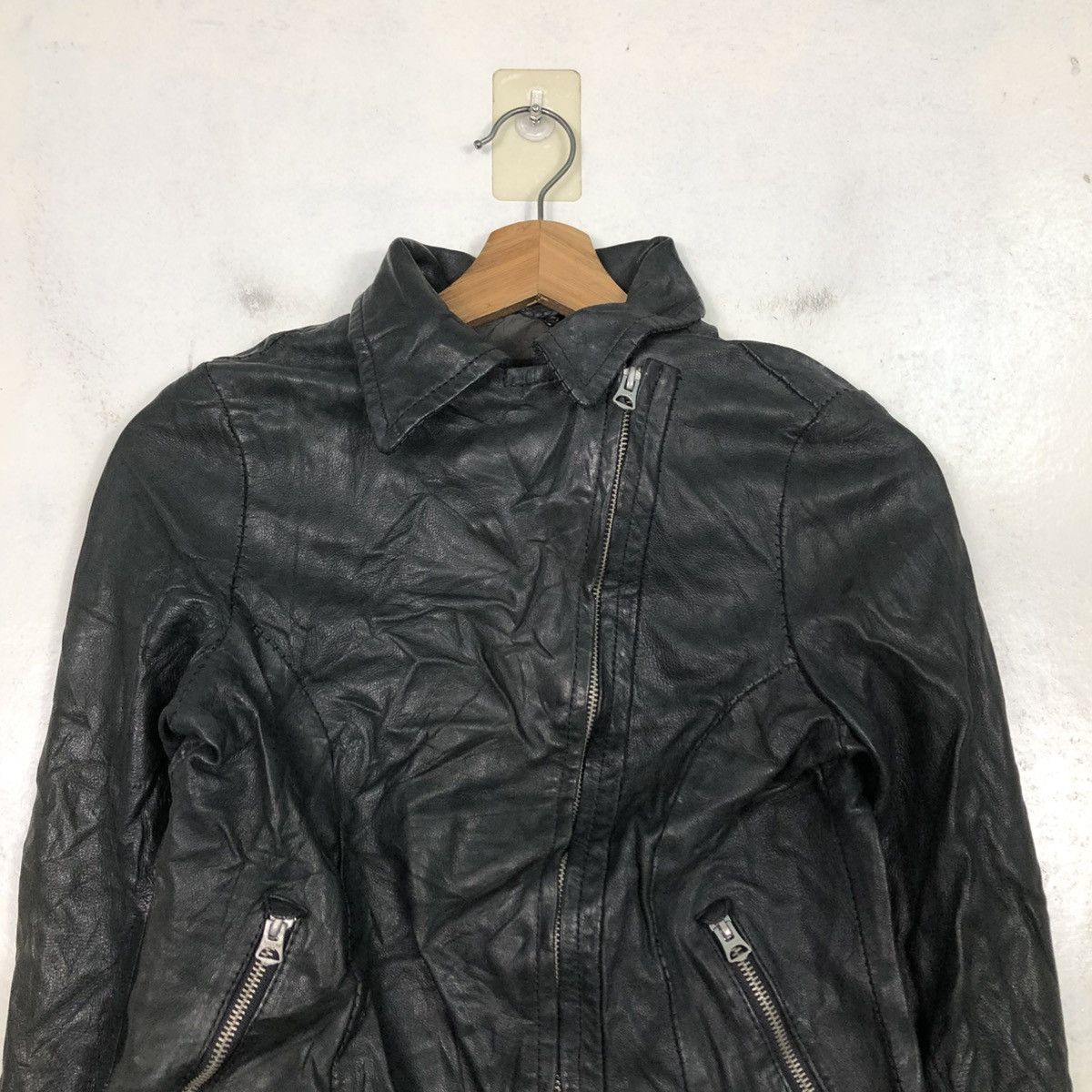 Japanese Brand 📌Cropped Biker Leather Jacket Rose Bud Bondage Size US M / EU 48-50 / 2 - 5 Thumbnail