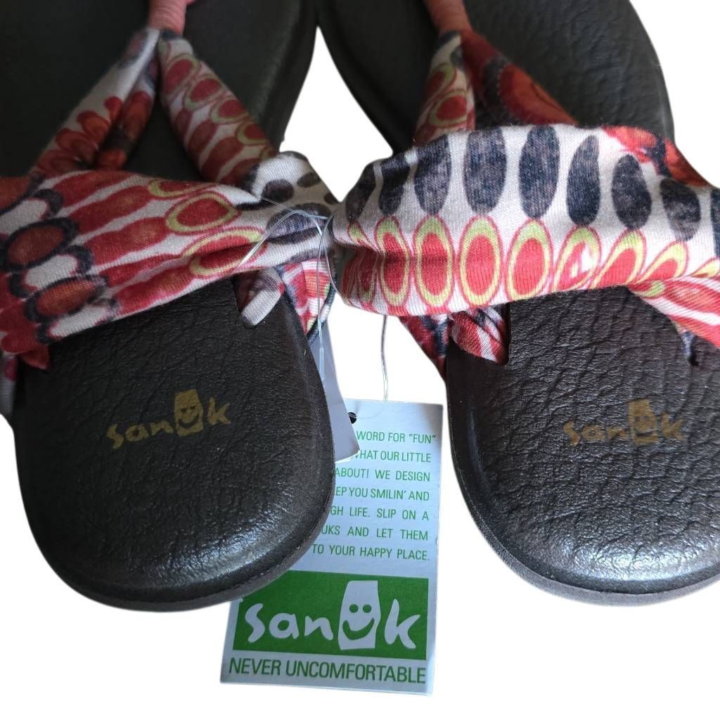 Sanuk Sanuk Women's Size 6 Red Brown Yoga Sling 2 Yoga Mat Sandals Size US 6 / IT 36 - 3 Thumbnail