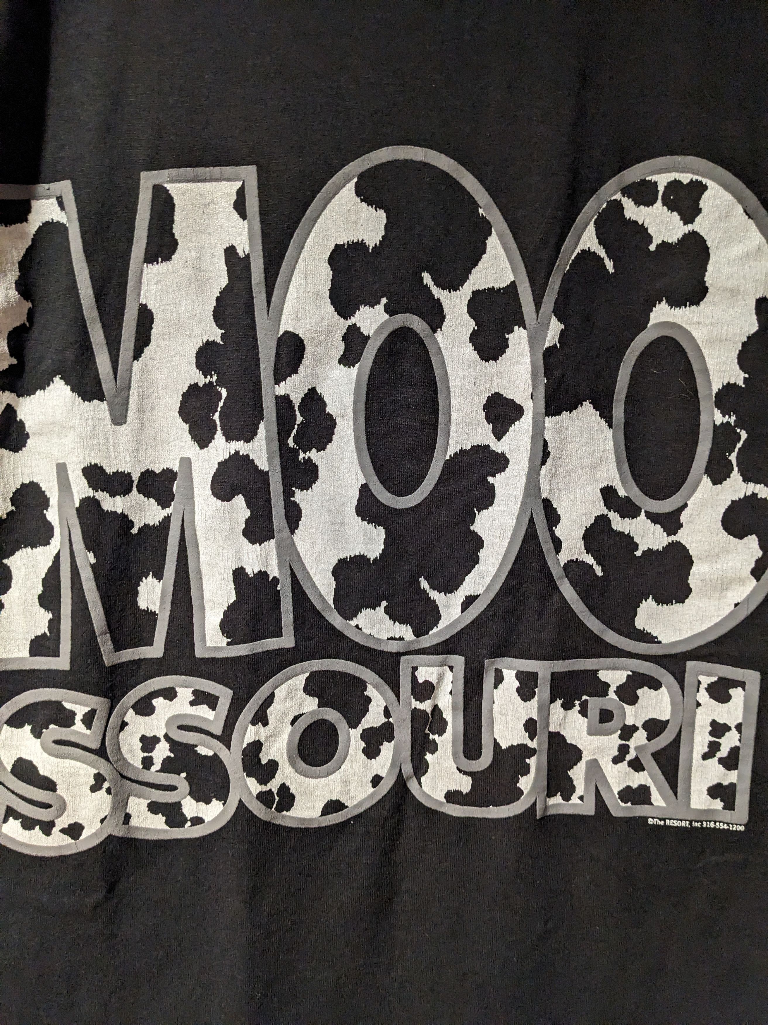 Vintage Vintage 90s Moo Ssouri Missouri Tourist Cow Print T-Shirt Size US M / EU 48-50 / 2 - 2 Thumbnail