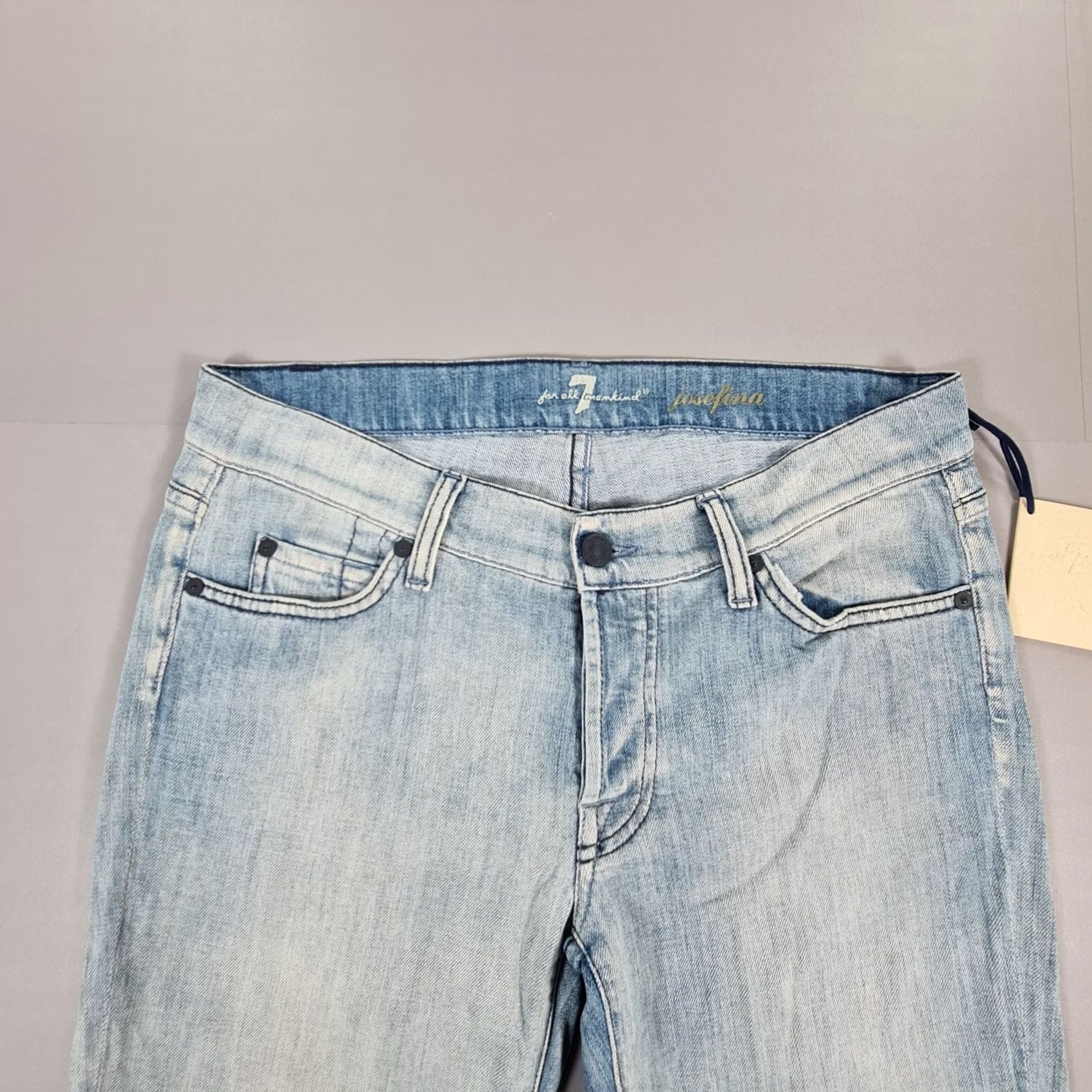7 For All Mankind 7 For All Mankind Womens Jeans Blue W28 L29 Josefina Boyfriend Fit Denim Size 28" / US 6 / IT 42 - 2 Thumbnail