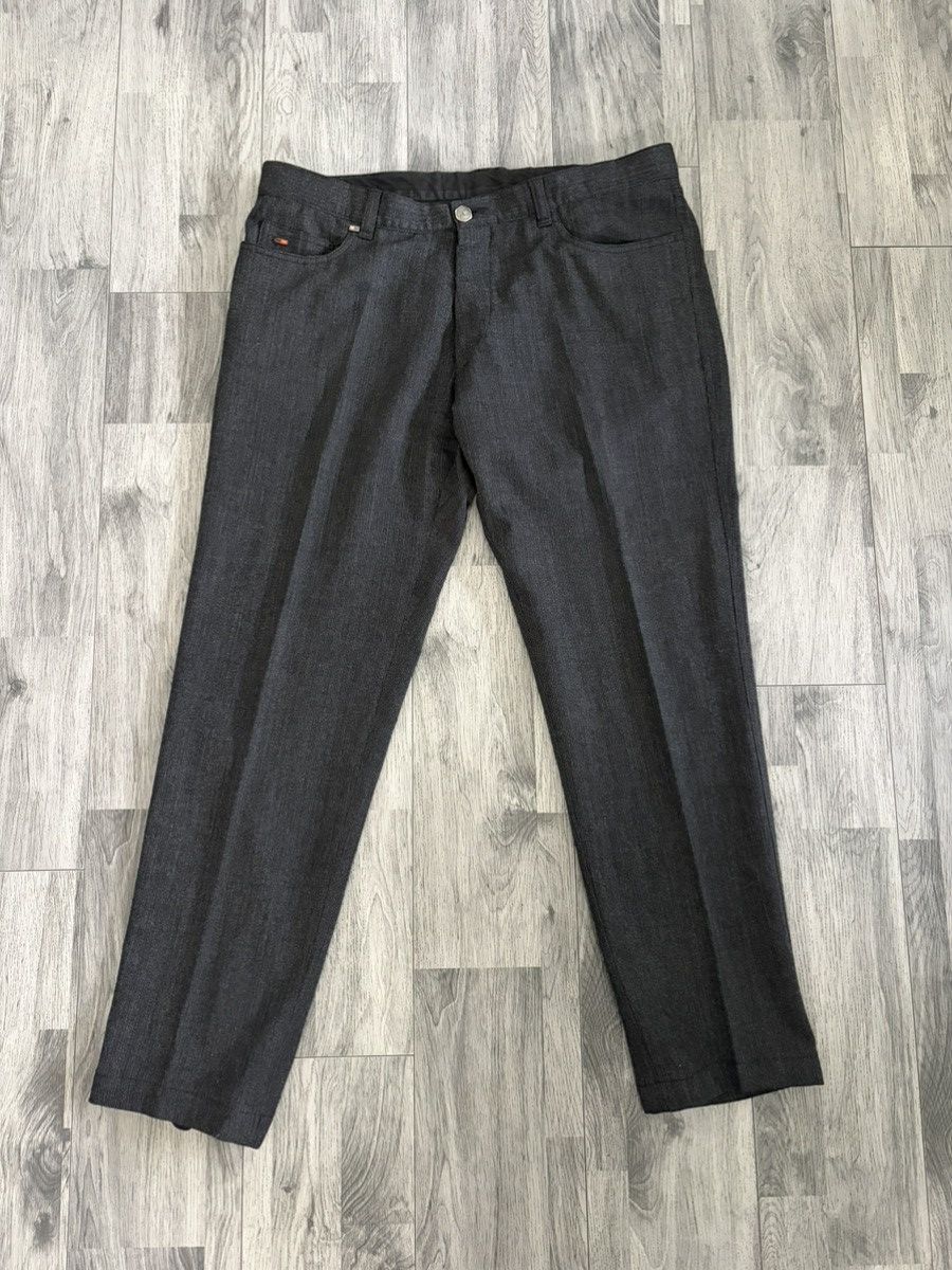 Corneliani Corneliani Dark Charcoal Gray Wool Dress Jeans Size US 38 / EU 54 - 1 Thumbnail