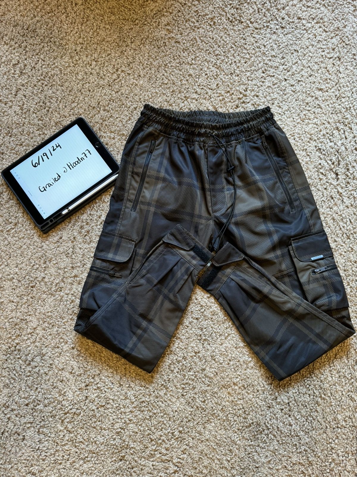 Represent Clo. Brown Check Represent Military Pants - Size S Size US 30 / EU 46 - 1 Thumbnail