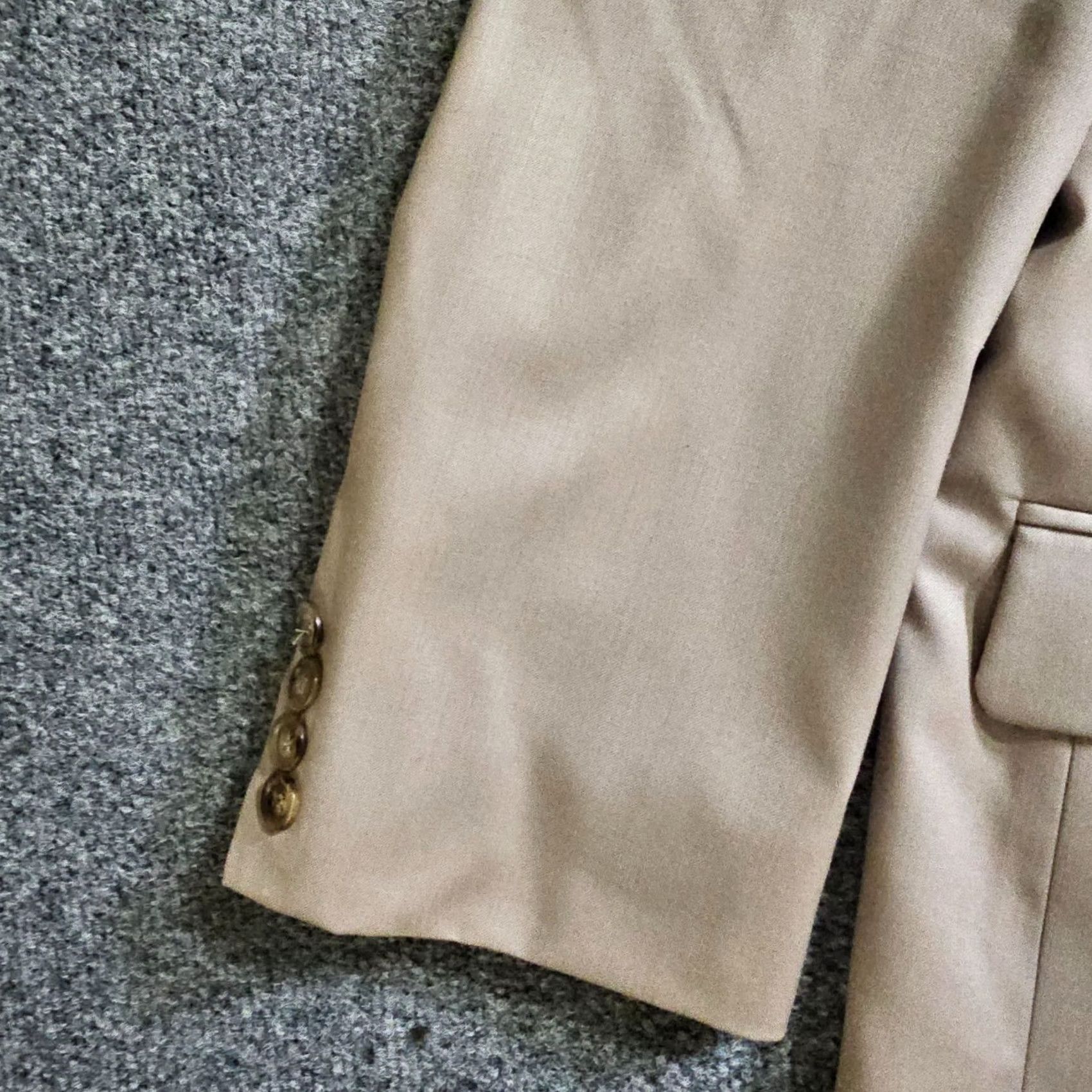 Ralph Lauren Lauren Ralph Lauren Blazer Mens 42 Beige Wool 2 Button Sport Coat Career Jacket Coat Blazer Mens 42 Regular Beige Wool 2 Button Sport Coat Career Size 42R - 6 Thumbnail