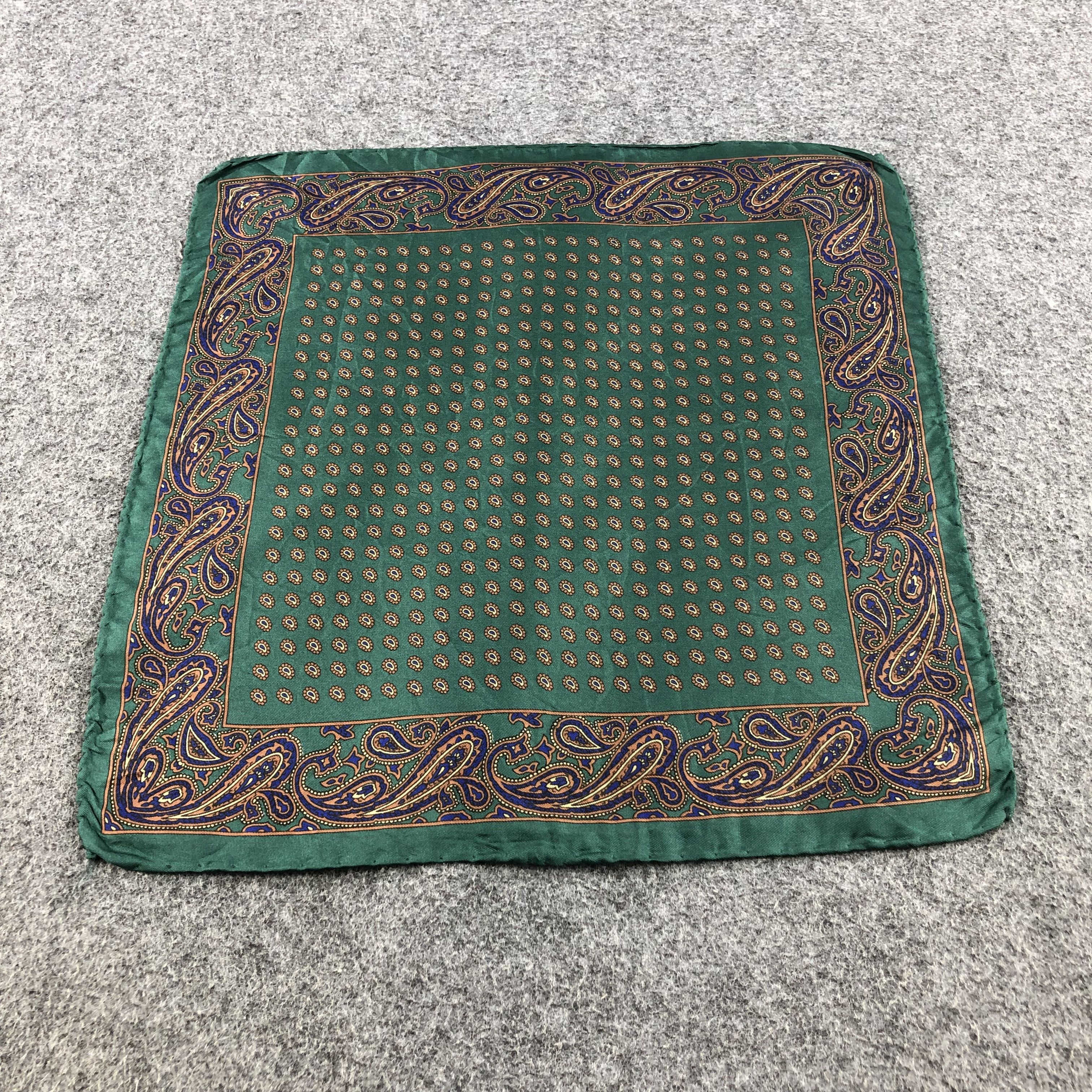 Vintage Tie Rack Paisley Silk Handkerchief Bandana H1339 Size ONE SIZE - 1 Thumbnail
