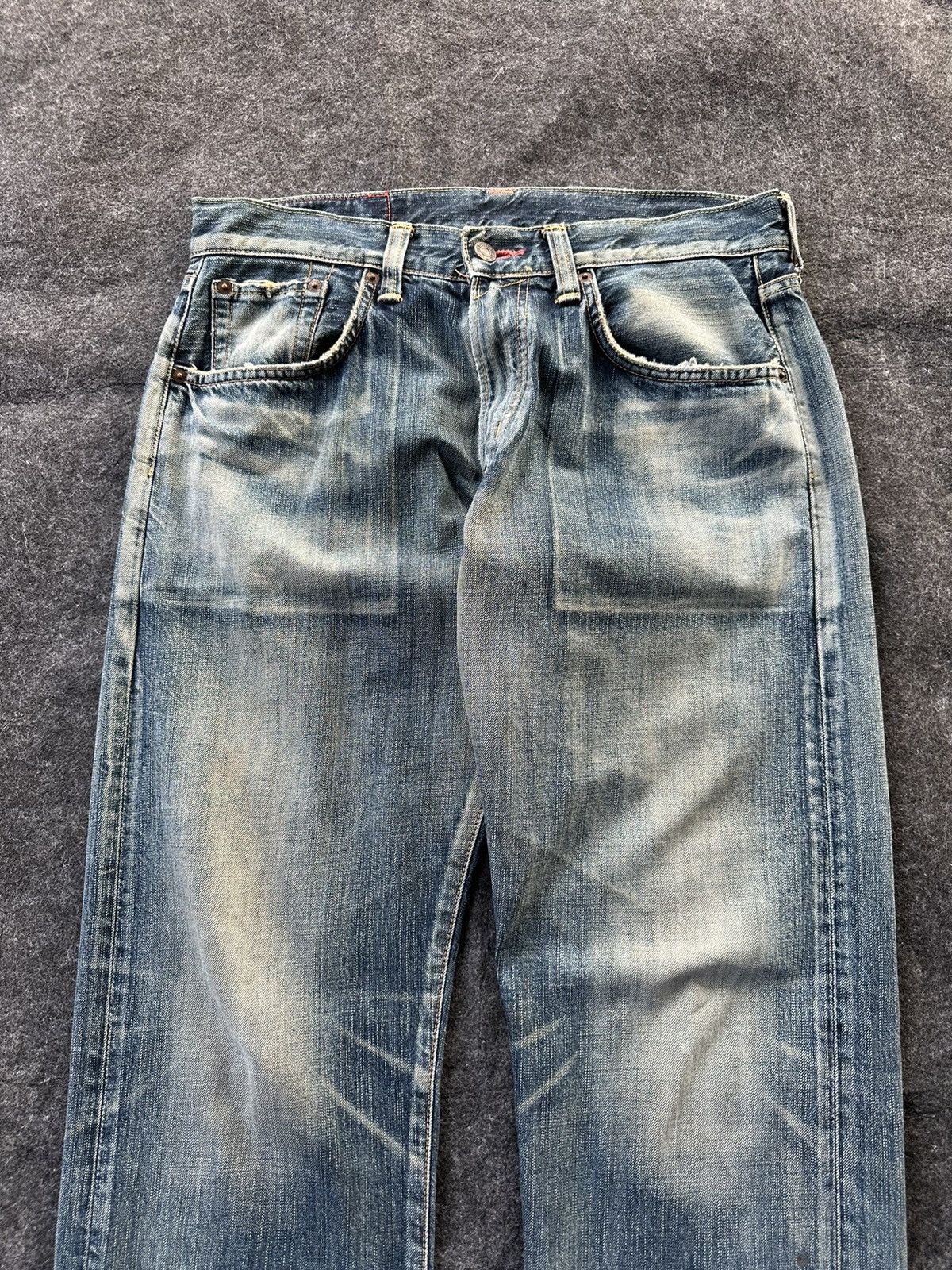 Edwin Vintage Edwin 504 Faded Washed Denim 32x32 D326 Size US 32 / EU 48 - 2 Thumbnail