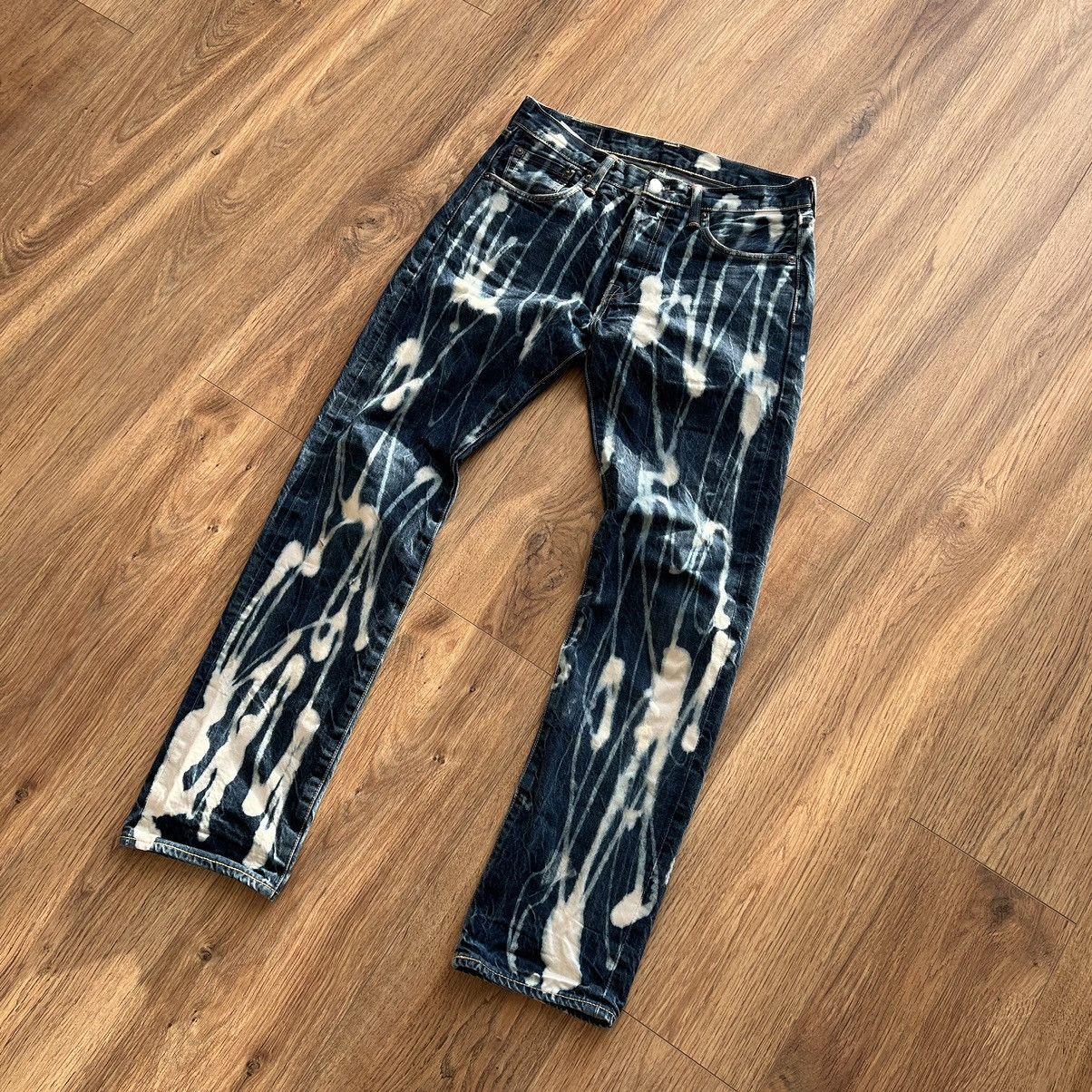 Levi's 🔥Levis selvedge denim full printed vintage pattern Size US 30 / EU 46 - 1 Thumbnail