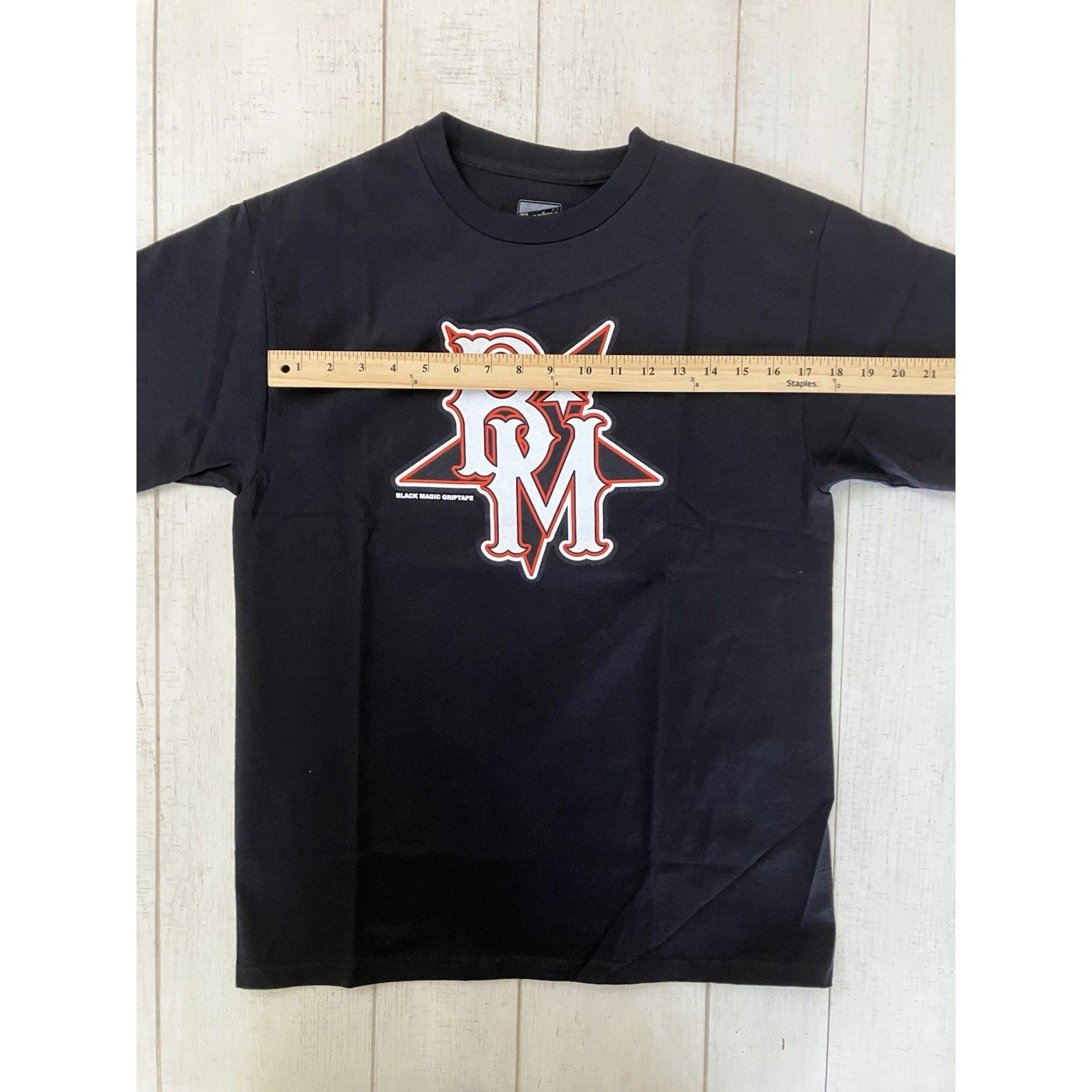 Other Shortys Skateboard Black Magic Grip Tape Tee Shirt M Black H Size US M / EU 48-50 / 2 - 6 Thumbnail