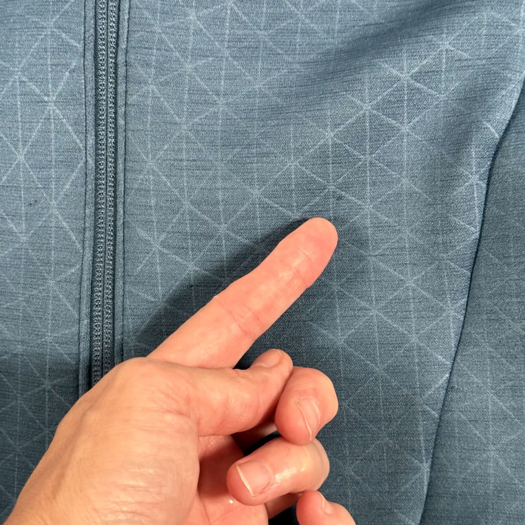 Odlo Odlo Jacket Womens XS Blue Geometric Full Zip Hooded Performance Size XS / US 0-2 / IT 36-38 - 4 Thumbnail