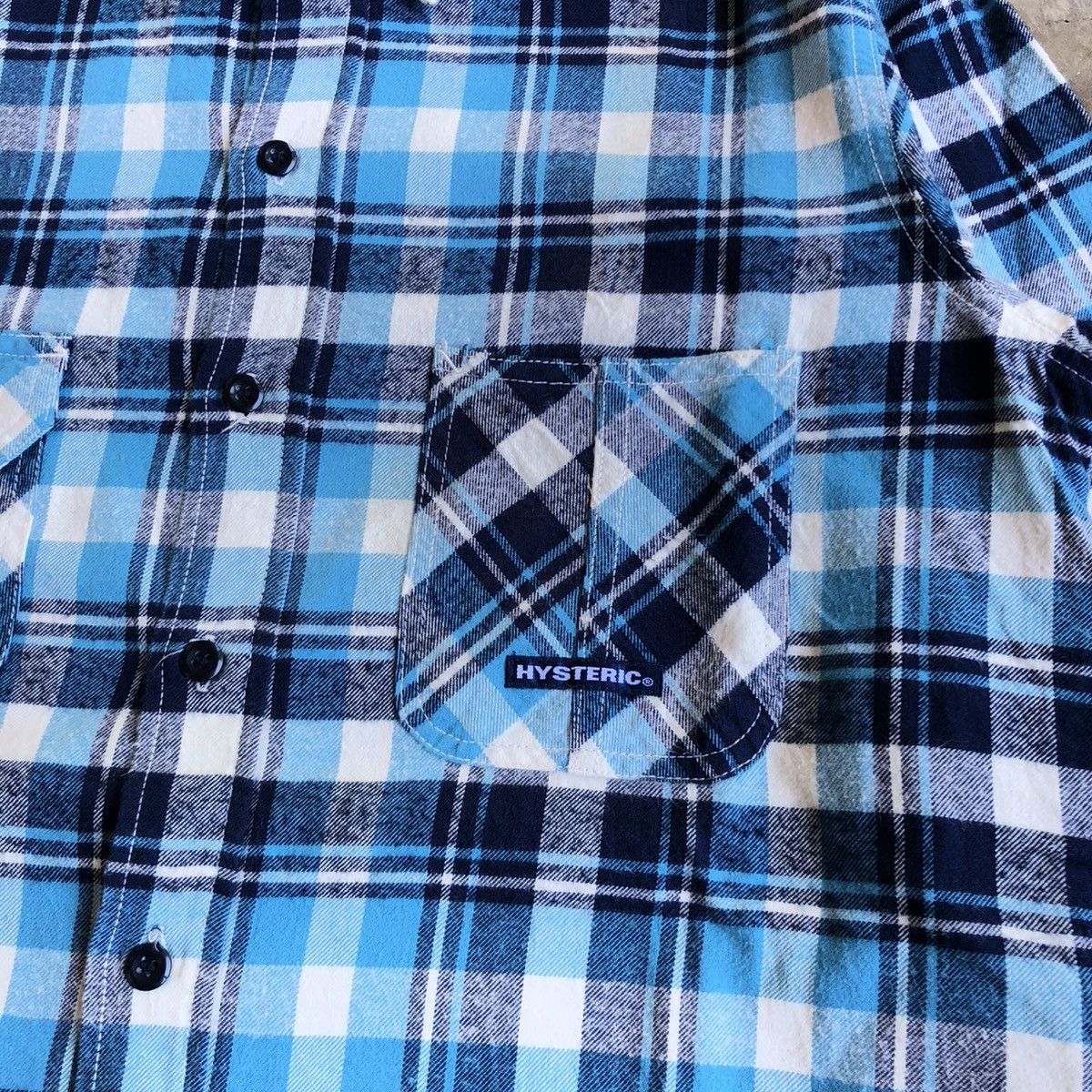 Hysteric Glamour Vintage Hysteric Glamour Veterano Flanel Plaid Shirt Blue Size US L / EU 52-54 / 3 - 4 Thumbnail