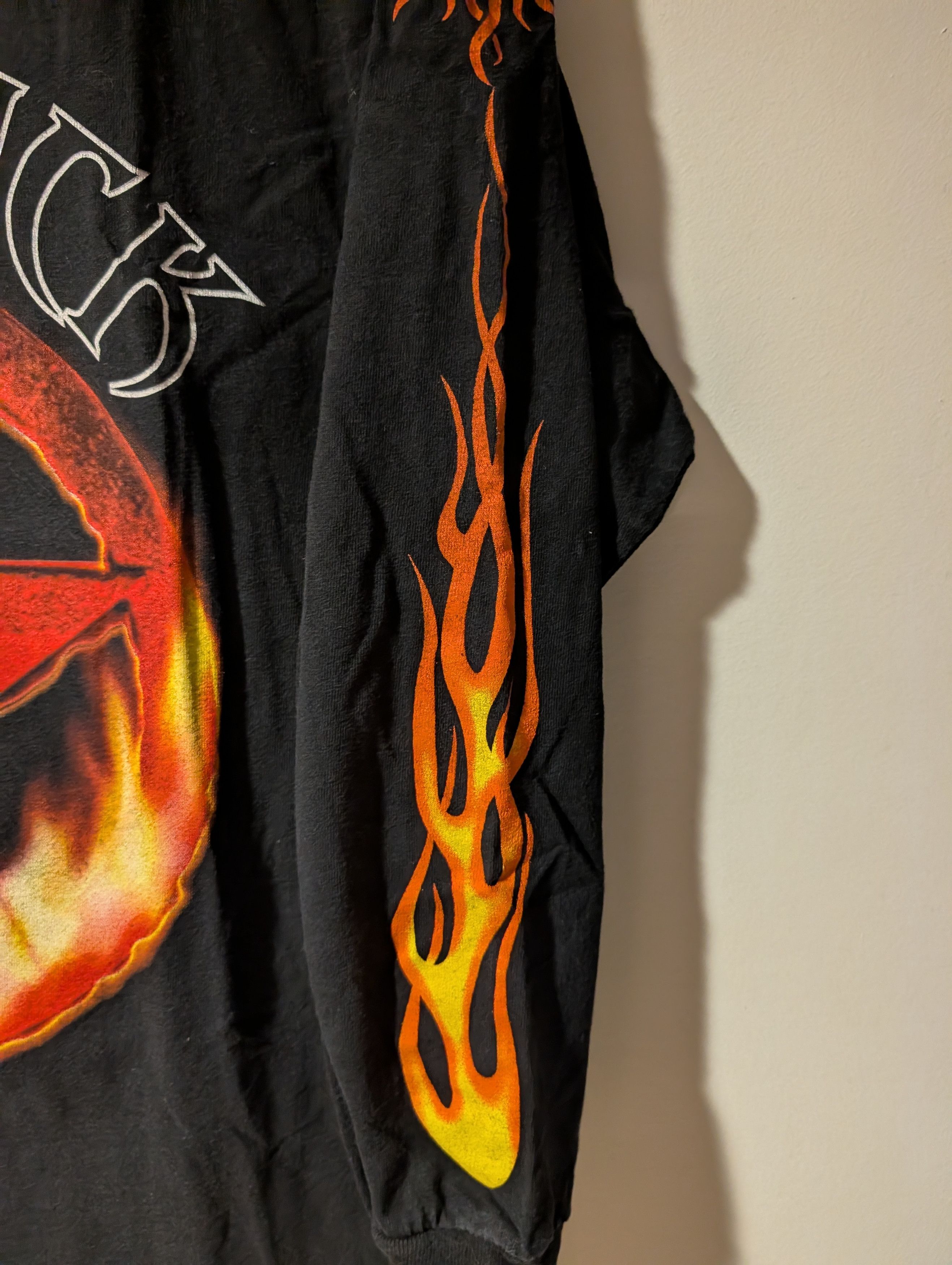 Band Tees Vintage Godsmack Pentagram Sun Flame Long Sleeve Giant Tag Size US XL / EU 56 / 4 - 3 Thumbnail