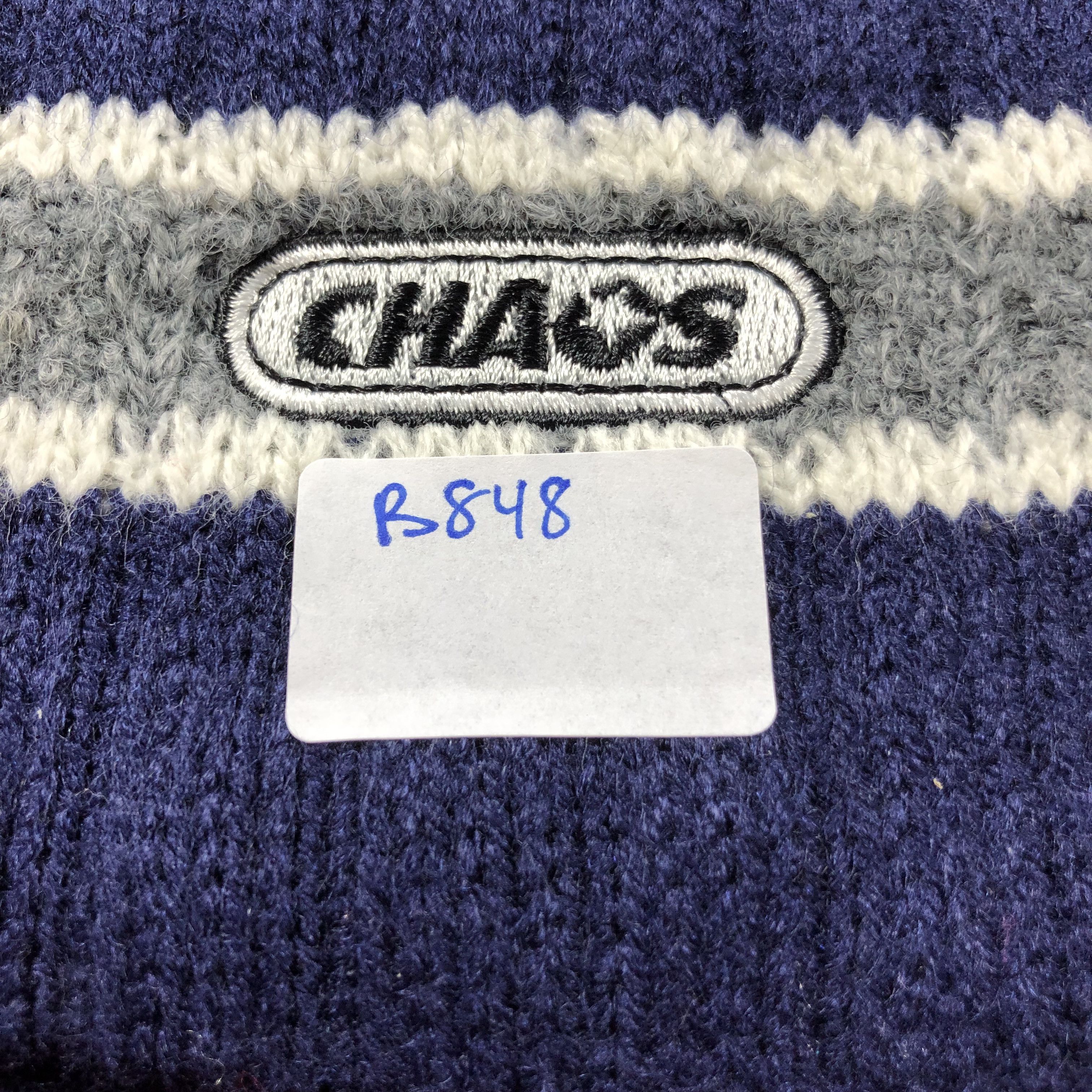 Vintage Chaos Pleated Striped Fisherman Beanie Snowcap Snow Hat B848 Size ONE SIZE - 4 Thumbnail