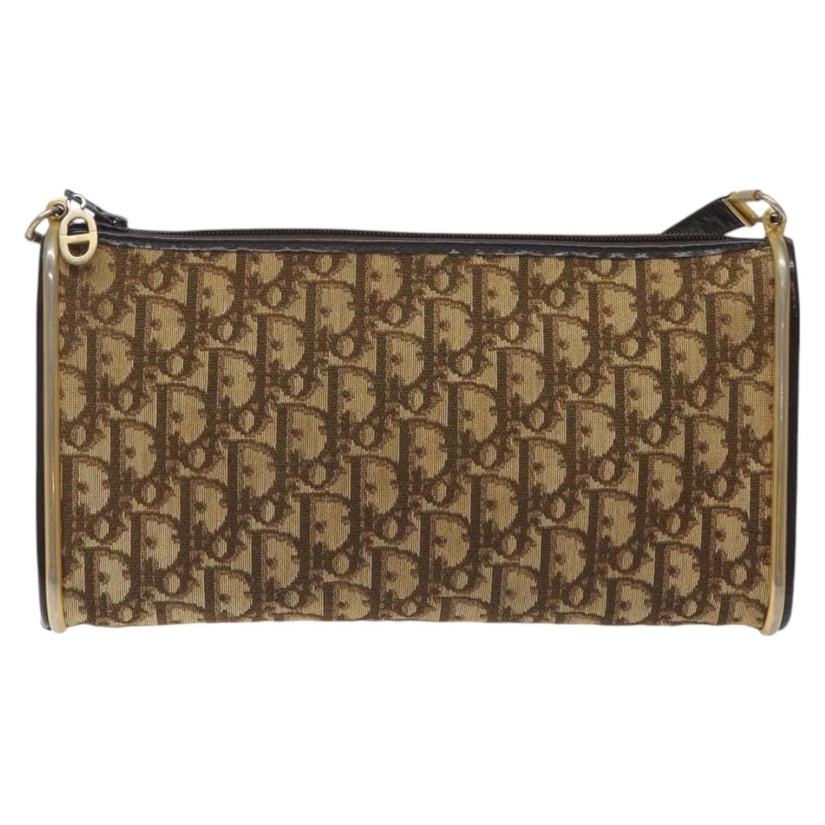 Dior DIOR Trotter Canvas Shoulder Bag Brown Gold Size ONE SIZE - 2 Thumbnail