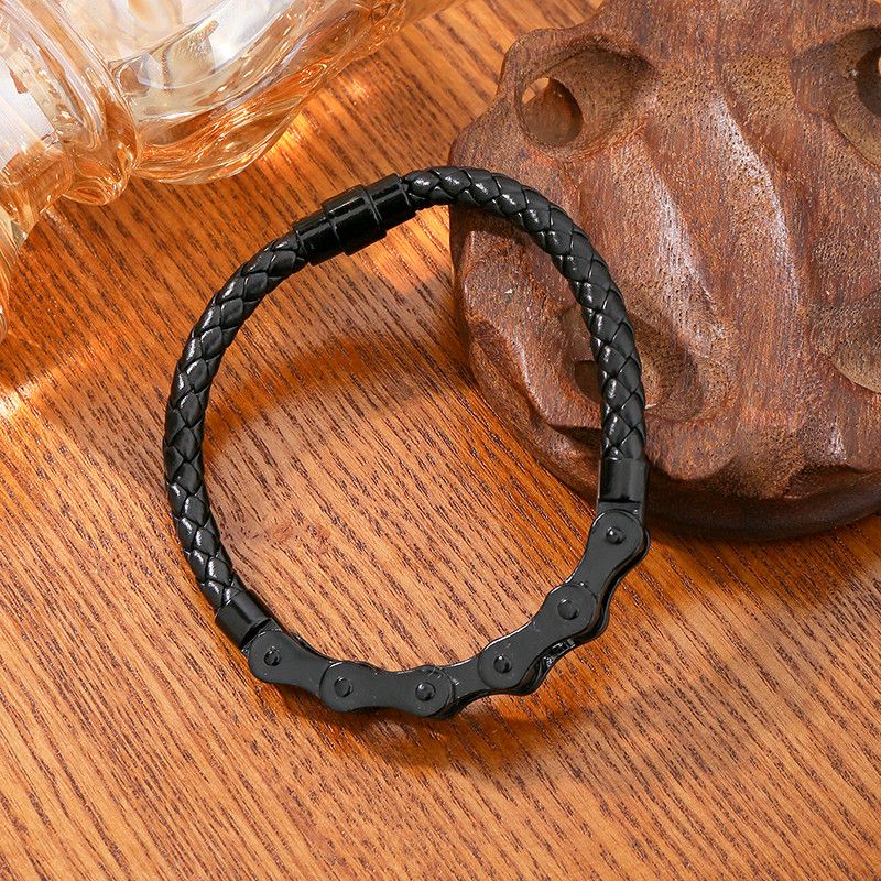 Vintage 23cm Retro Classic Motorcycle Chain Shaped Bracelets Size ONE SIZE - 2 Thumbnail