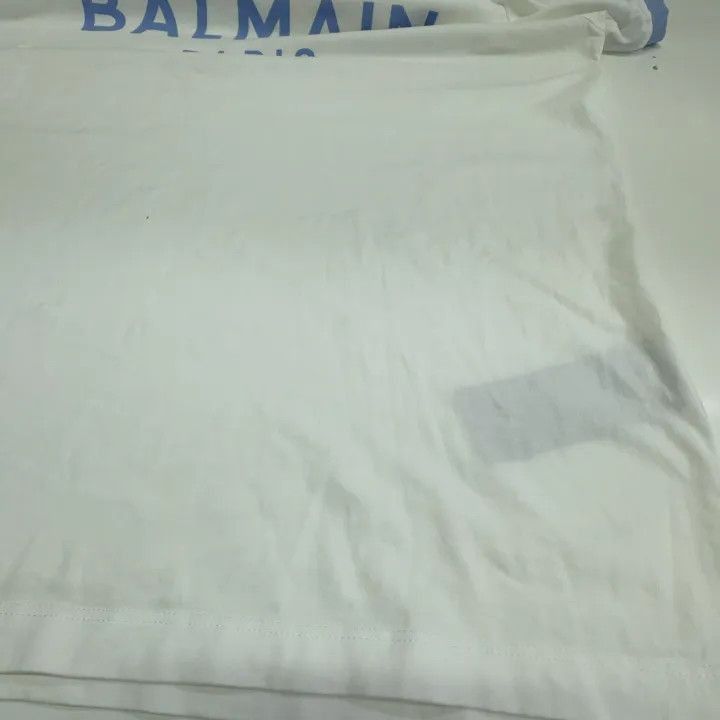 Balmain Balmain Colorful Logo Short Sleeve T-Shirt -2507 Size L / US 10 / IT 46 - 3 Thumbnail