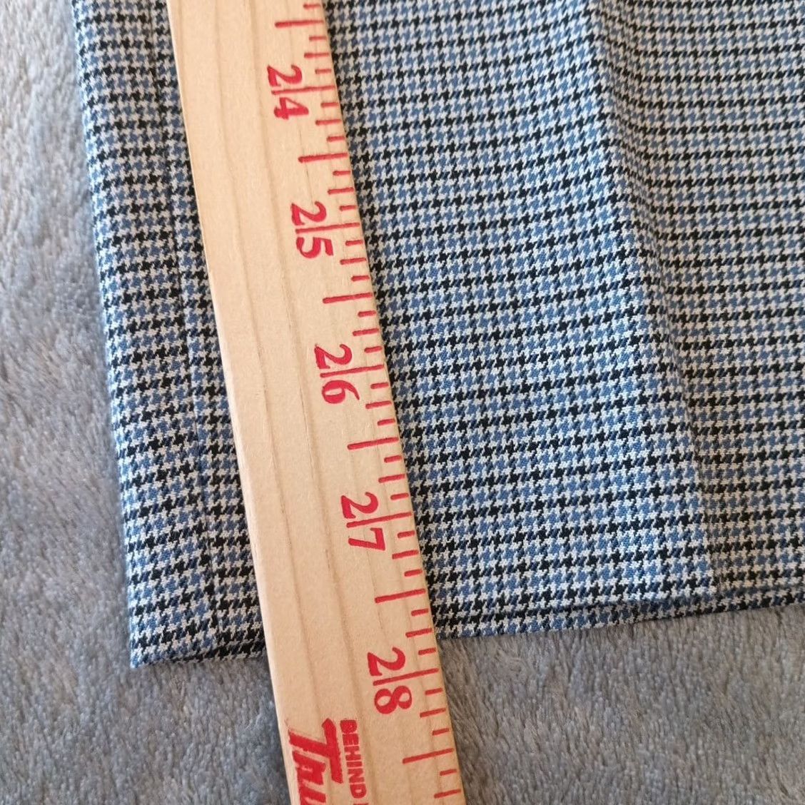 J. Jill J.Jill Pants Womens Size 12 Blue Black Plaid 35x28 Mid Rise Cotton Blend Straight Ankle Mens? Size 34" / US 12 / IT 48 - 6 Thumbnail