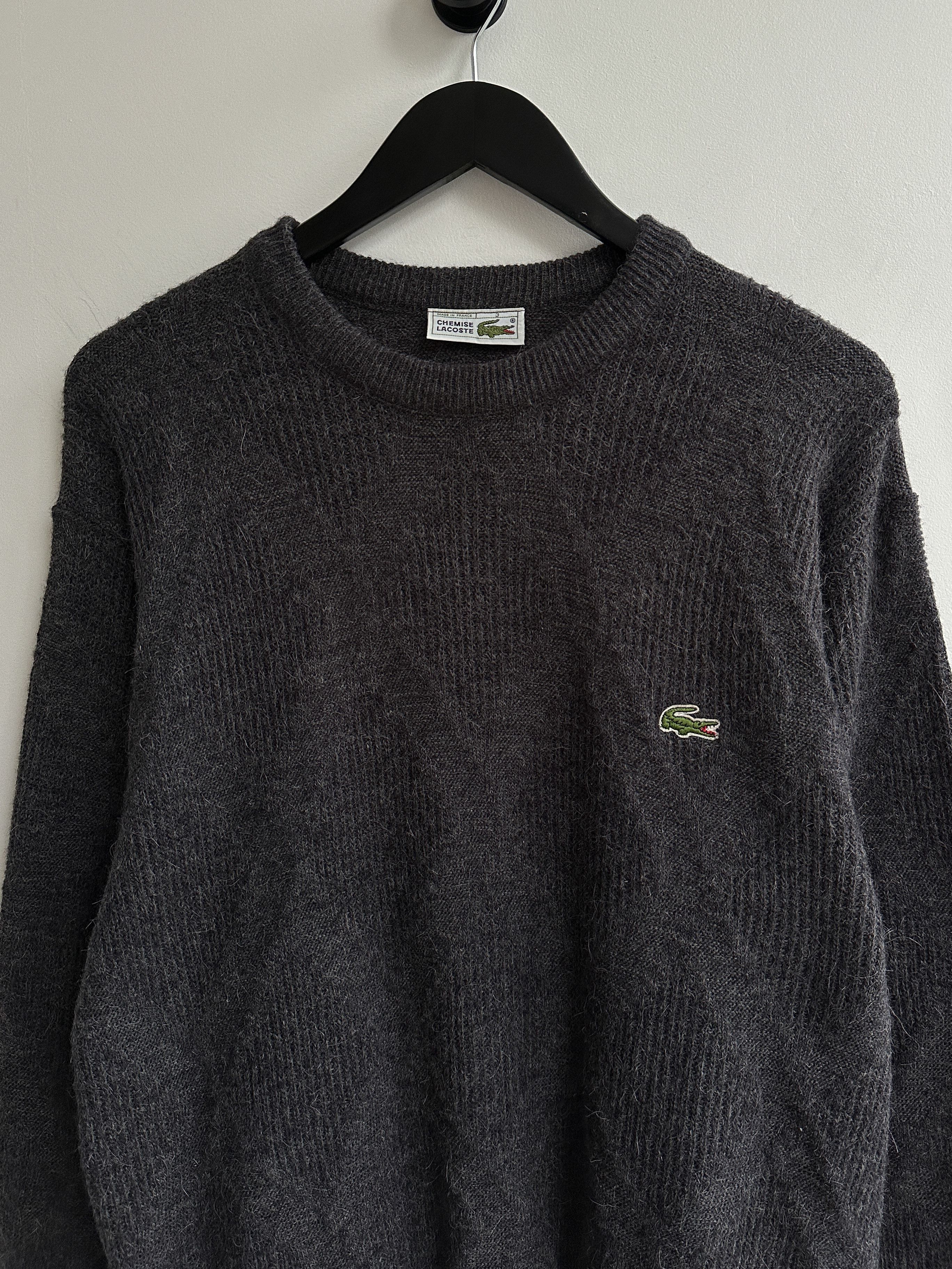 Lacoste Vintage Lacoste Chemise Knit Sweater Jumper Size US M / EU 48-50 / 2 - 2 Thumbnail