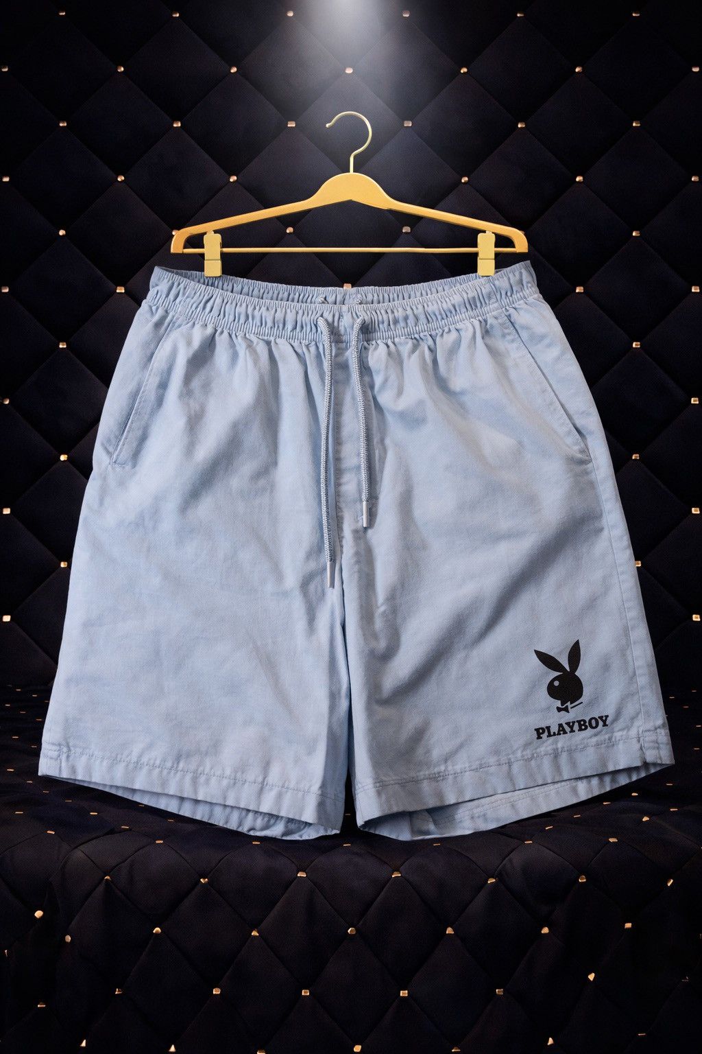 Playboy PLAYBOY BUNNY LOGO DRAWSTRING SHORTS Size US 32 / EU 48 - 1 Preview