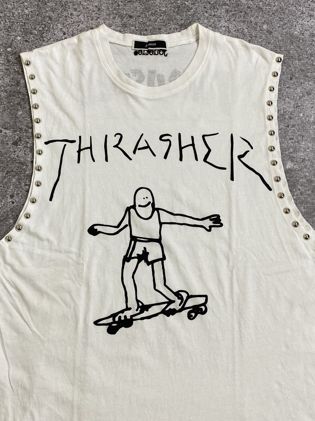 Thrasher Jouetie x Thrasher mark gonzales studded tanktop Size US M / EU 48-50 / 2 - 3 Thumbnail