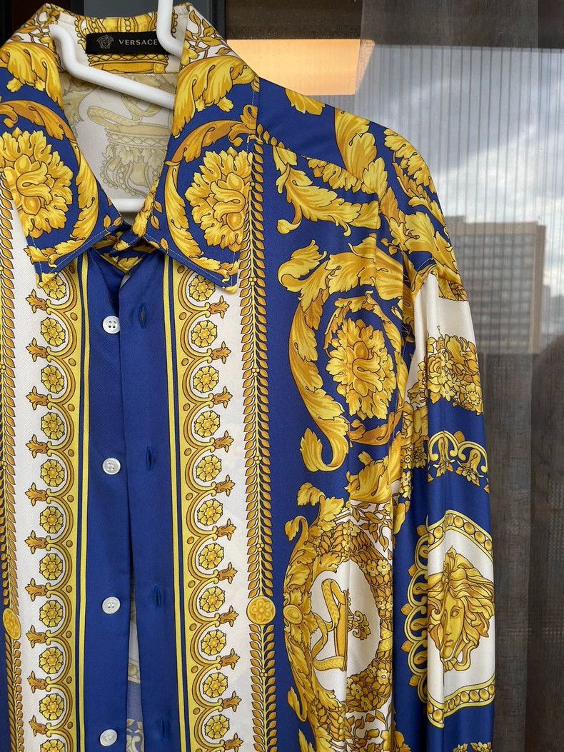 Versace Versace Silk shirt Size US L / EU 52-54 / 3 - 3 Thumbnail