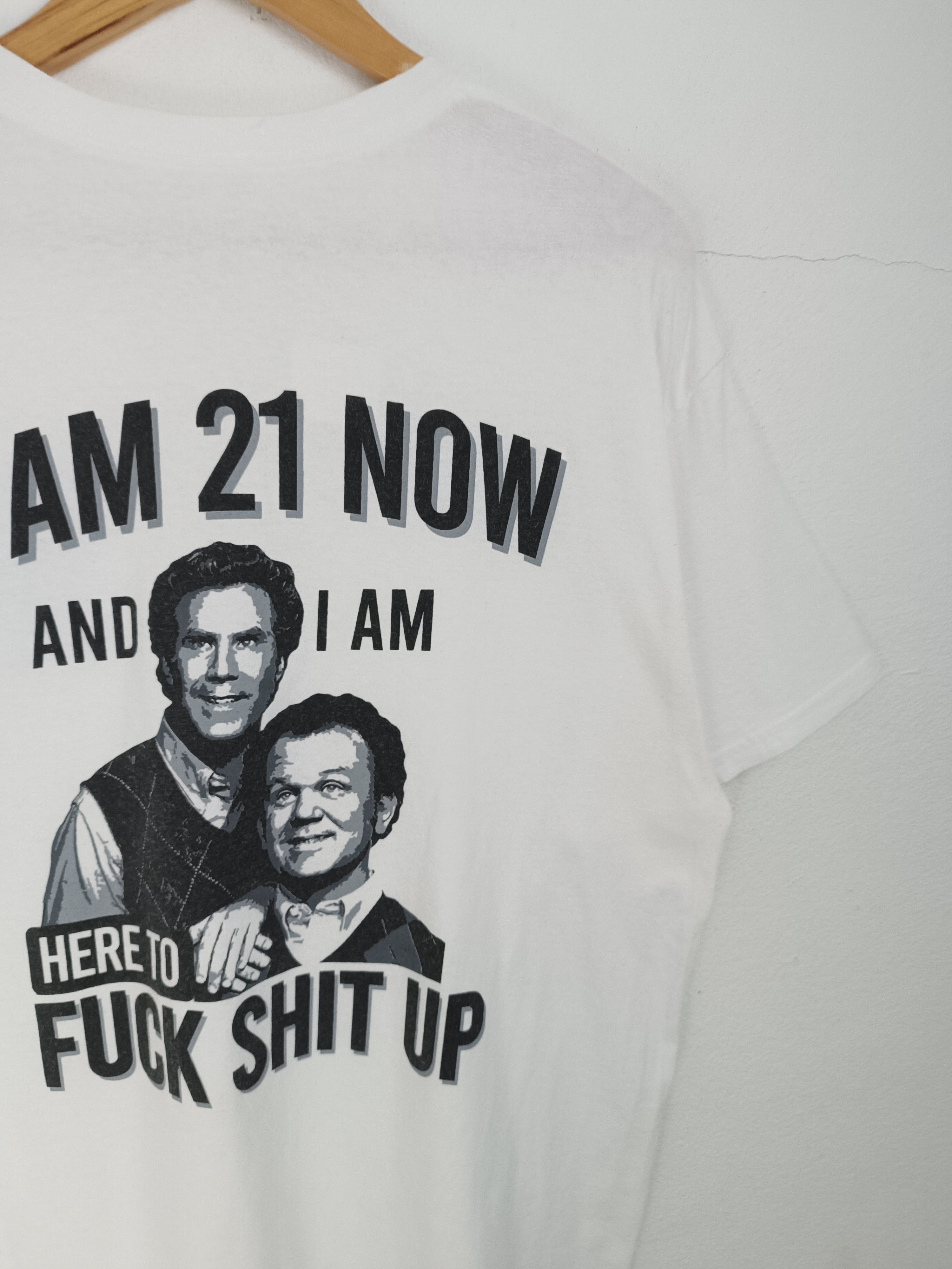 Vintage VINTAGE HERE TO FUCK SHIT UP STEP BROTHERS comedy funny TEE Size US L / EU 52-54 / 3 - 11 Thumbnail