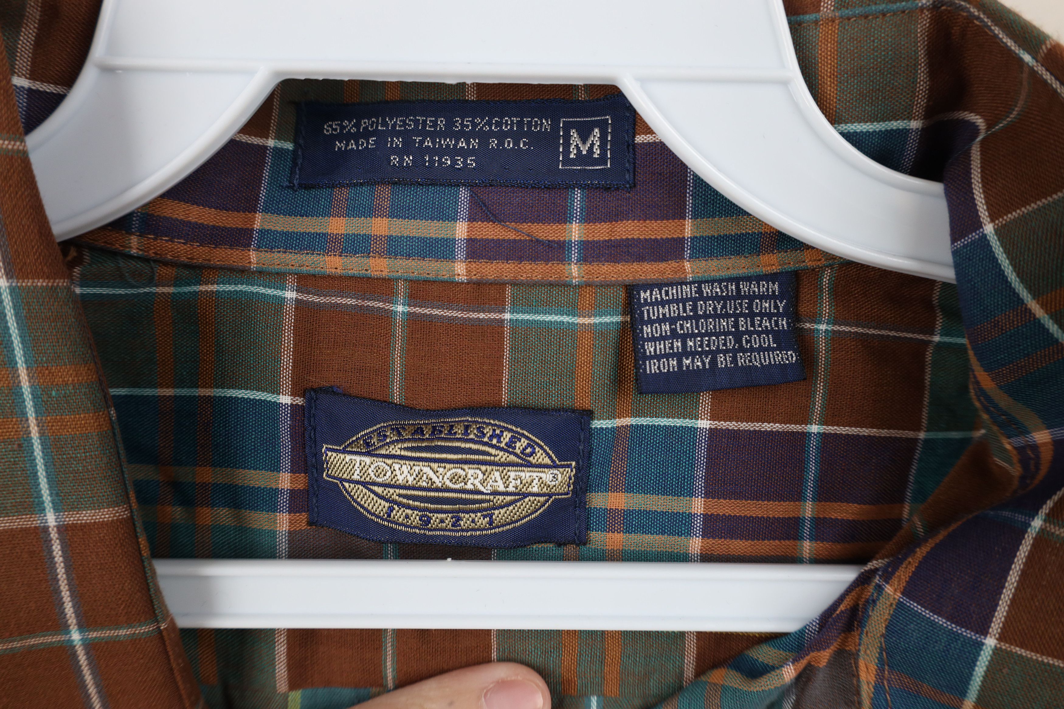 Vintage Vintage 70s 80s Streetwear Madras Collared Button Shirt Size US M / EU 48-50 / 2 - 9 Thumbnail