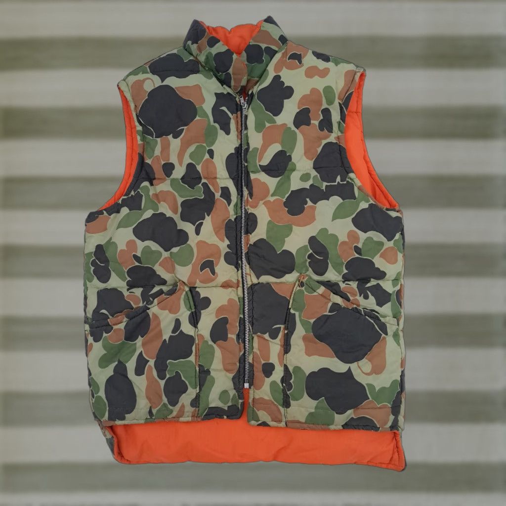 Vintage VINTAGE American field Venture Vest Shirt Mens L Down Puffer Zip Full Size Large USA Camo Hunting Size US L / EU 52-54 / 3 - 1 Thumbnail