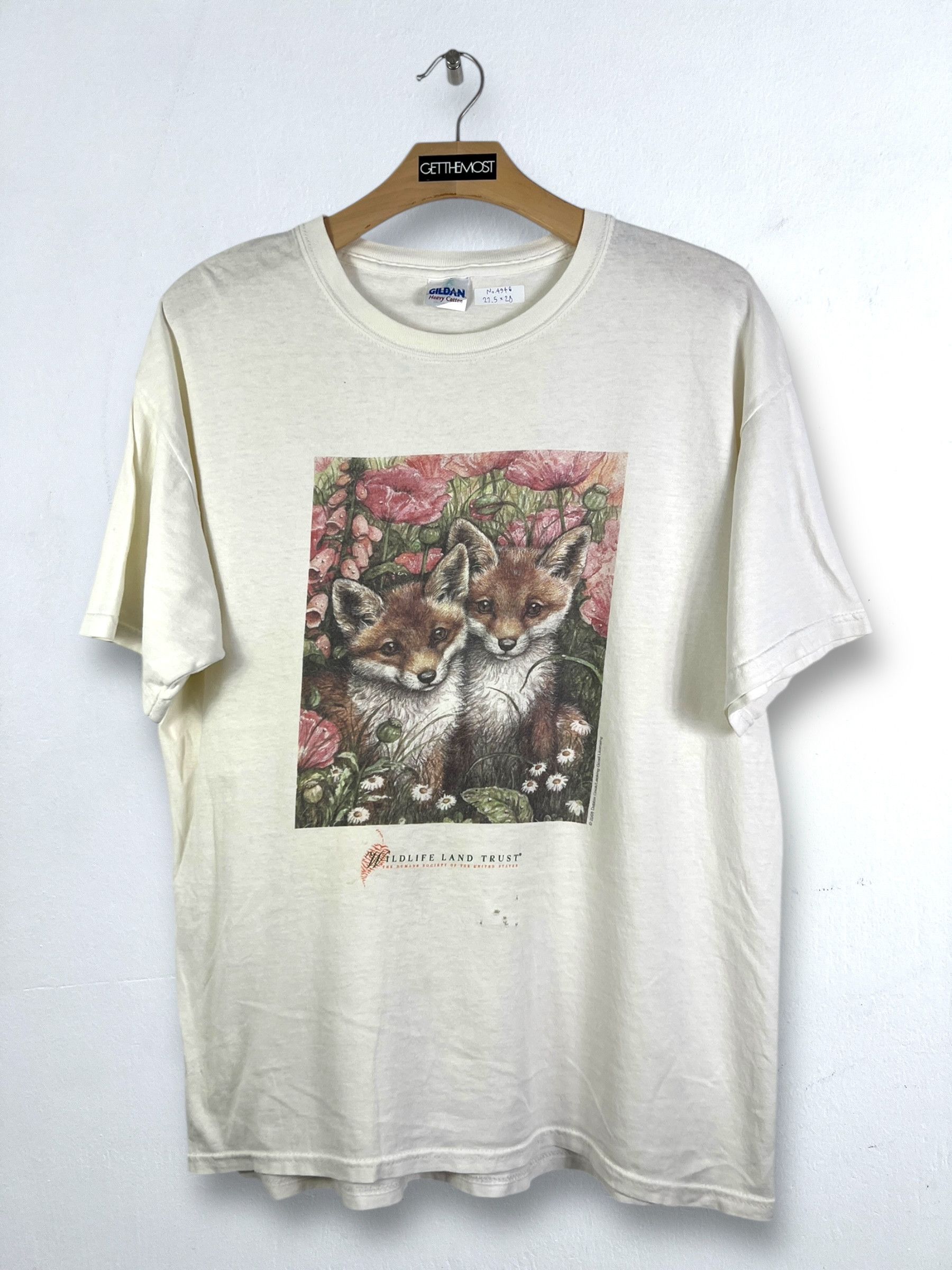 Vintage No.4946 Vintage Wildlife Land Trust Promo Graphic Tee Size US L / EU 52-54 / 3 - 1 Thumbnail