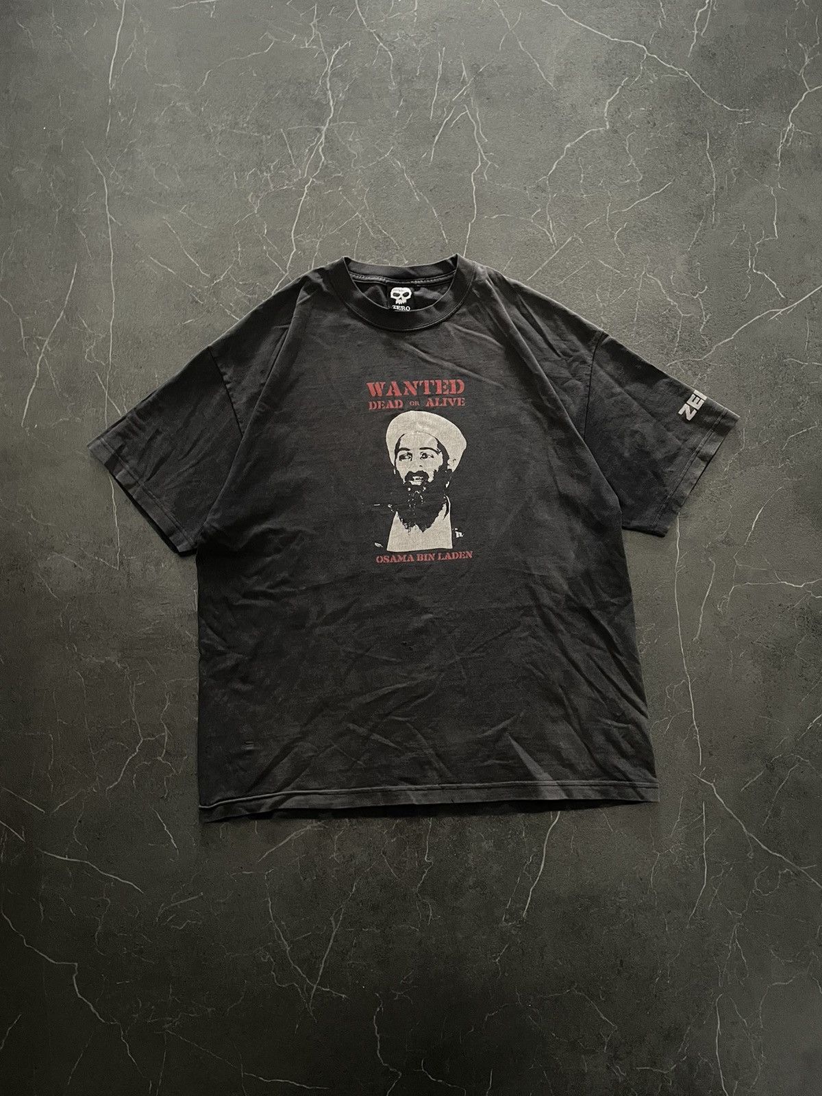 Vintage RARE Zero Bin Laden Vintage Retro Skate Tee