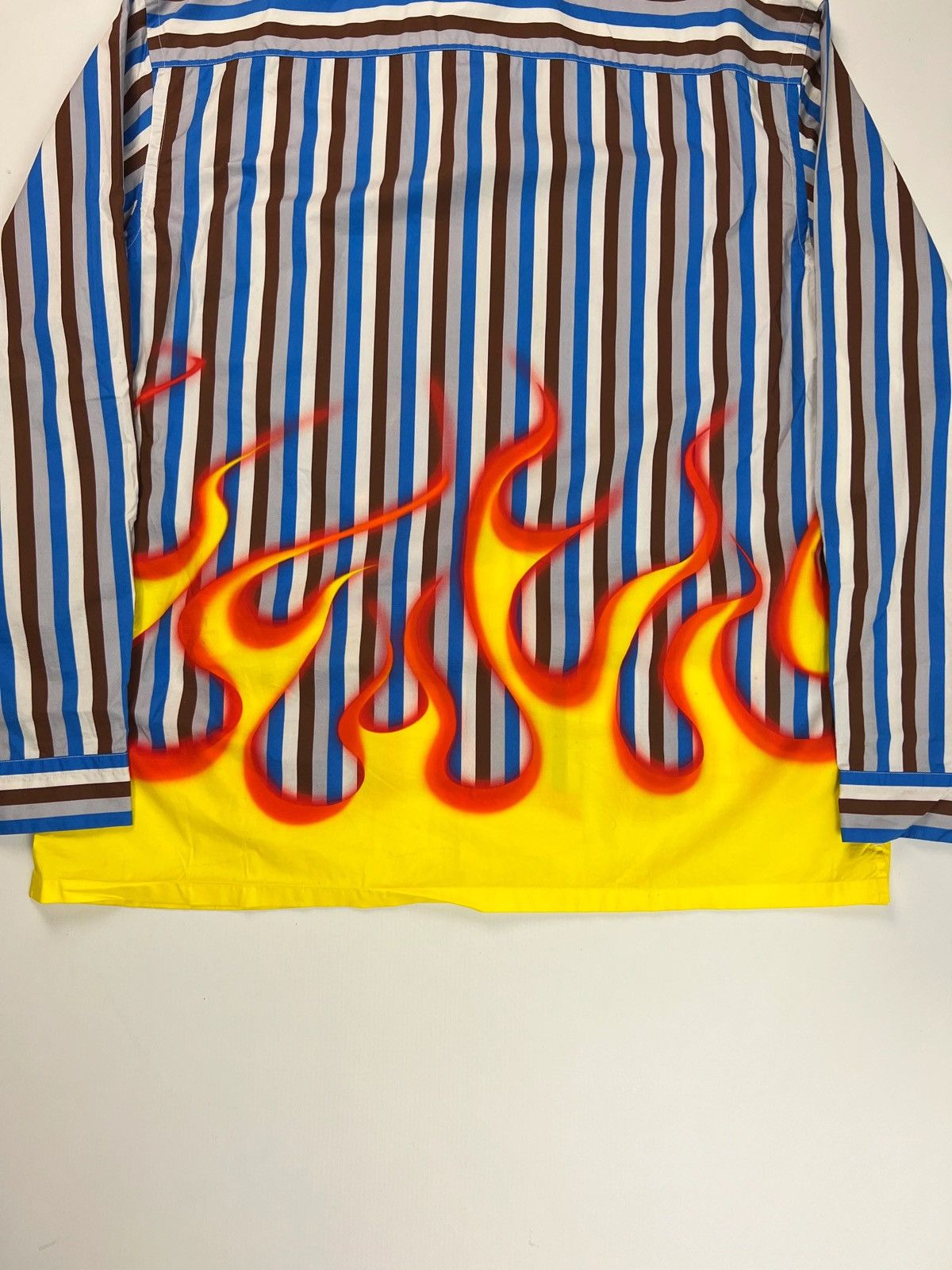 Prada PRADA 1OF1 FLAME LONGSLEEVE BUTTON UP SHIRT SZ:L Size US L / EU 52-54 / 3 - 4 Thumbnail