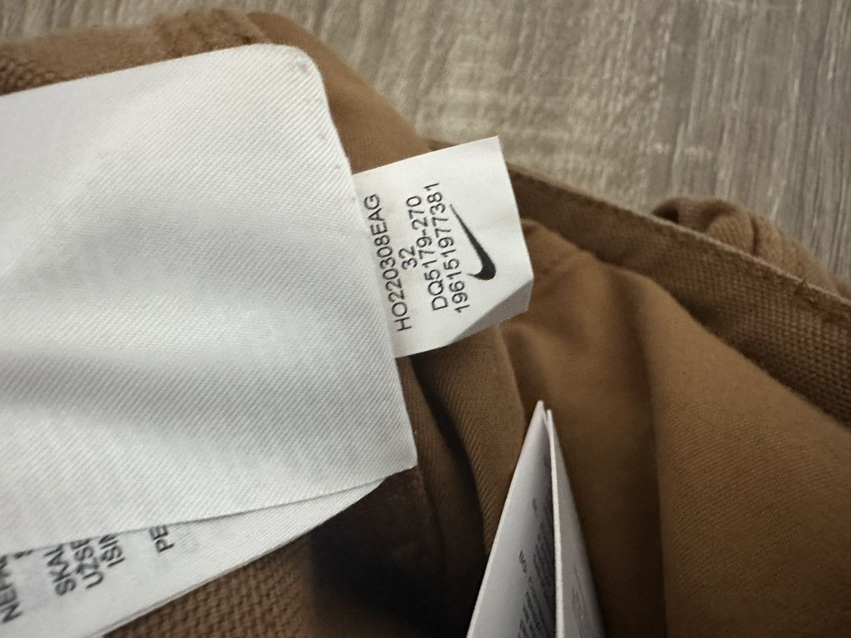 Other Nike Double Panel Heavyweight Cotton Cargo Pants Men Brown M Size US 32 / EU 48 - 13 Thumbnail