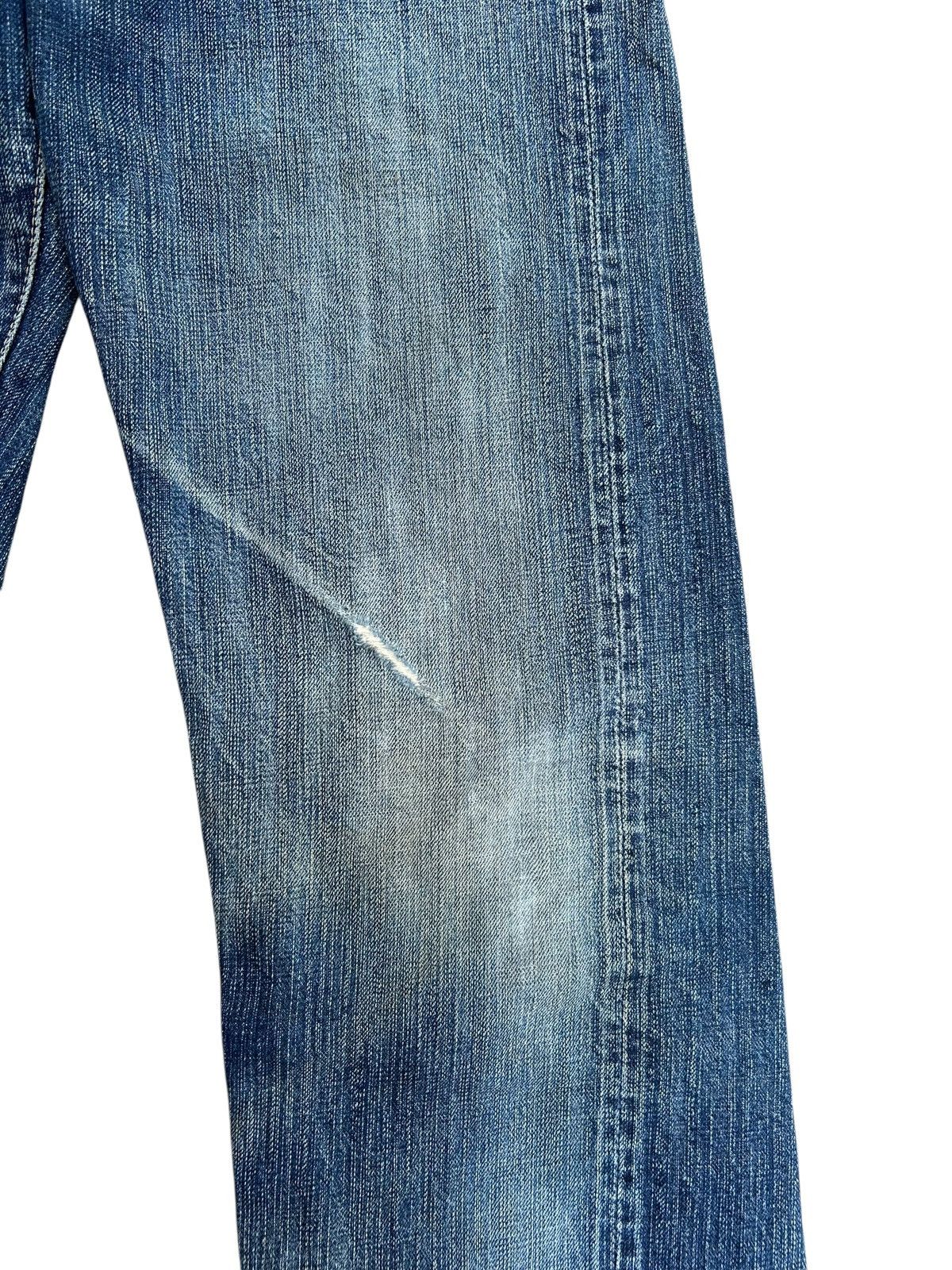 Kapital Vintage Japanese Brand Stormy Blue Selvedge Distressed Denim Size US 30 / EU 46 - 4 Thumbnail
