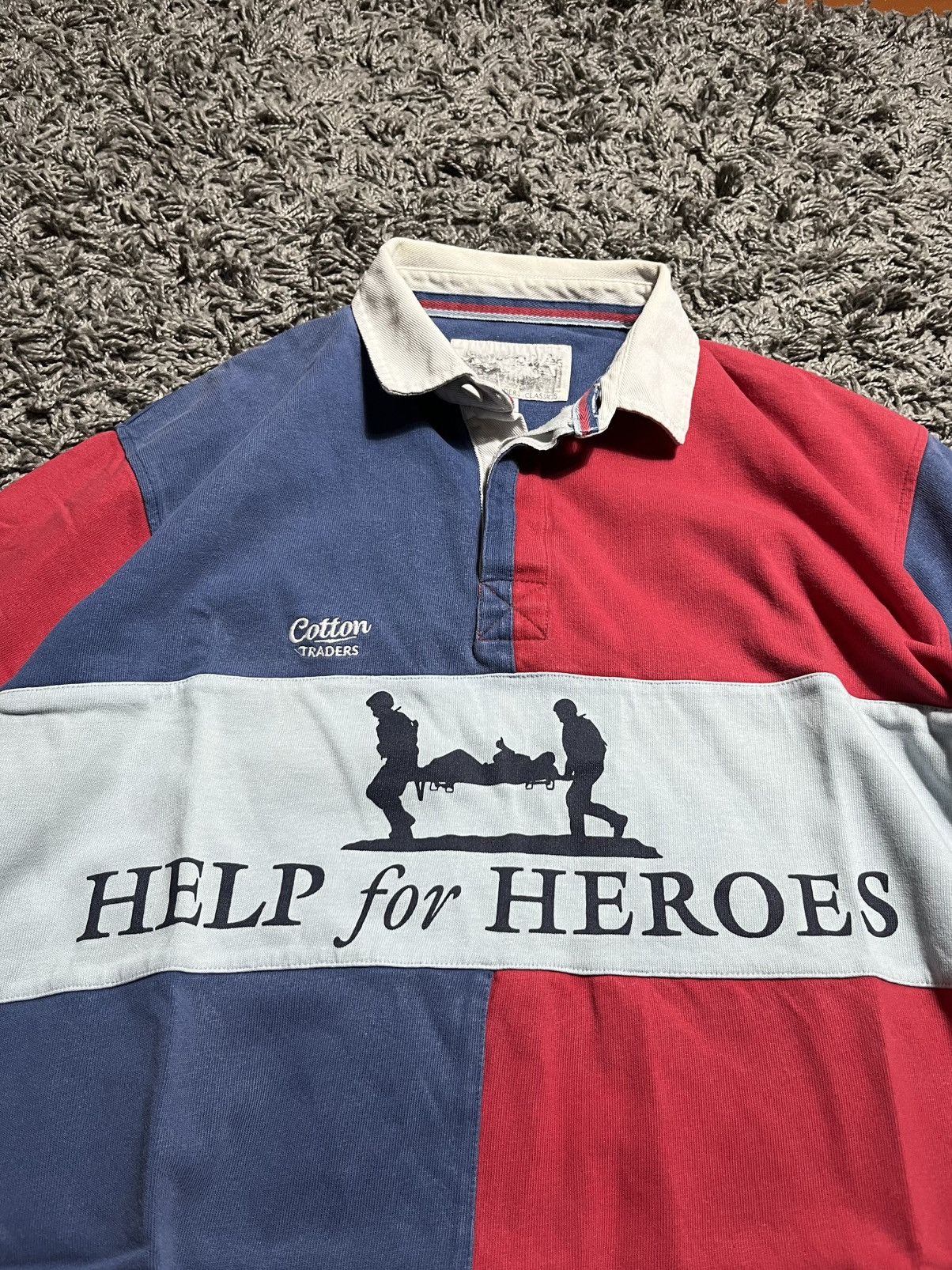 Cotton Traders COTTON TRADERS VINTAGE 1990s REGBY HEAVY COTTON JERSEY Size US XL / EU 56 / 4 - 2 Thumbnail