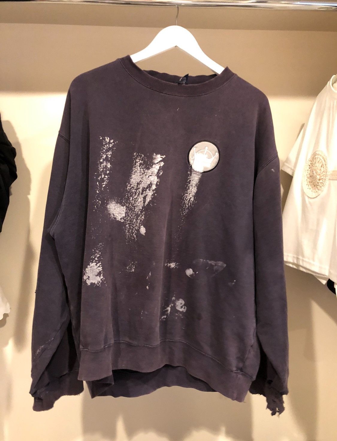 Stussy × Vintage 🔥 Stussy Acid Black Signature Crewneck Size US XL / EU 56 / 4 - 1 Thumbnail