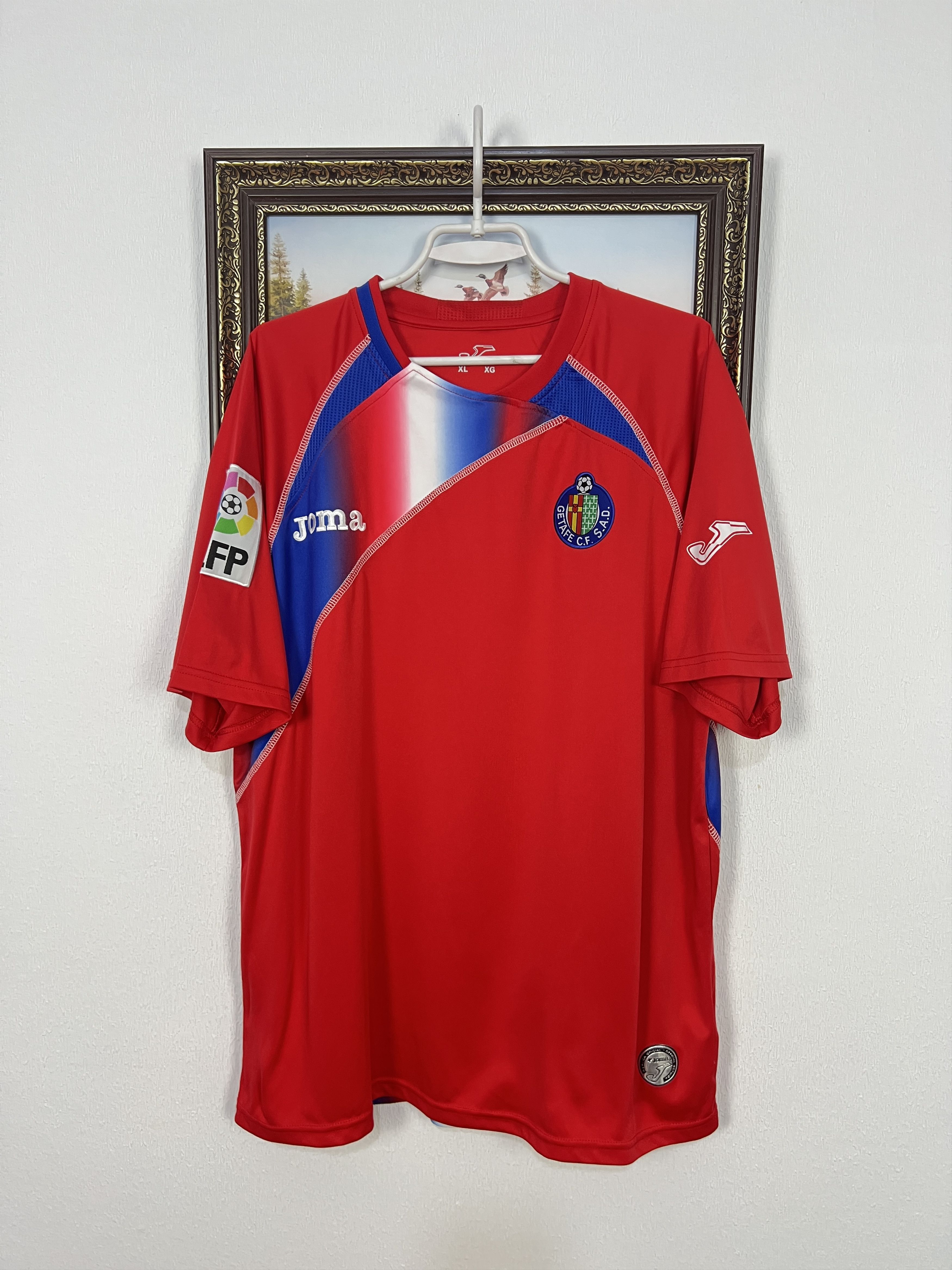 Joma Getafe Away football shirt 2009 Soccer Joma Red Jersey Size US XL / EU 56 / 4 - 1 Thumbnail