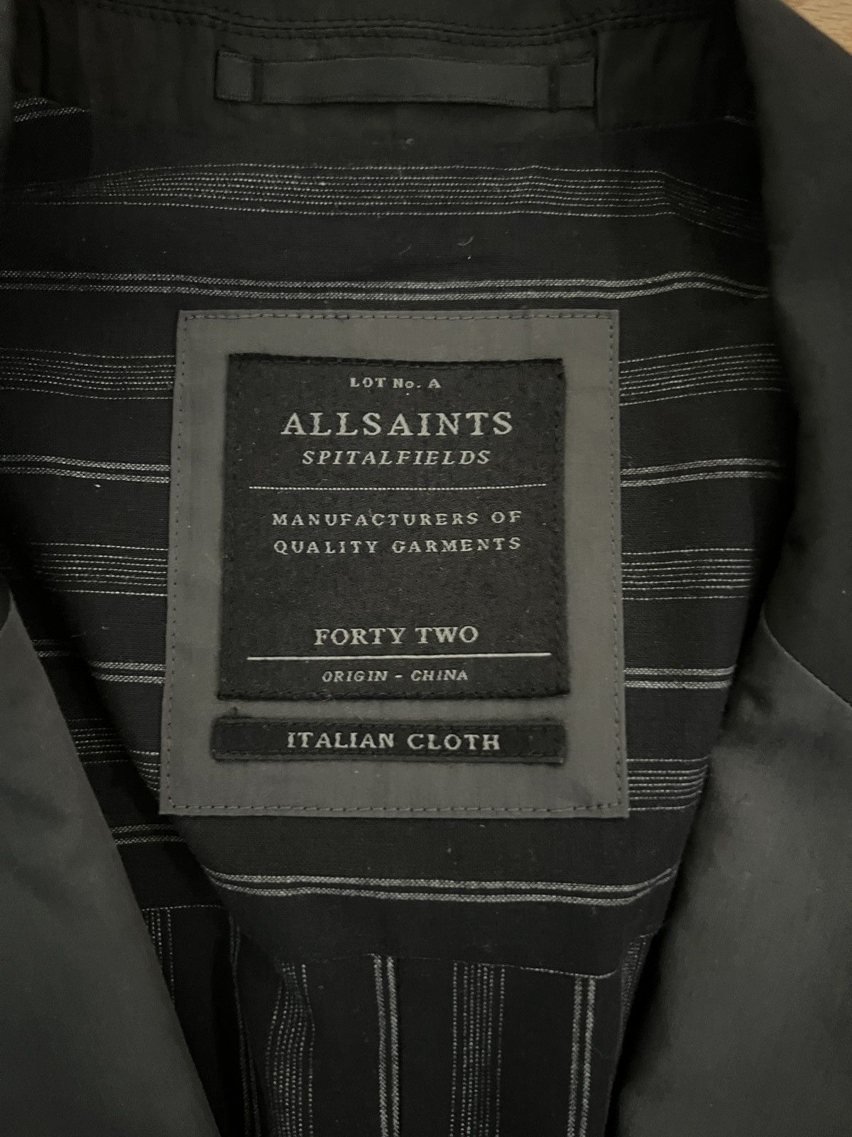 Allsaints Allsaints Men’s Blazer Jacket Dark Grey Pinstripe Lining Size 42R - 5 Thumbnail