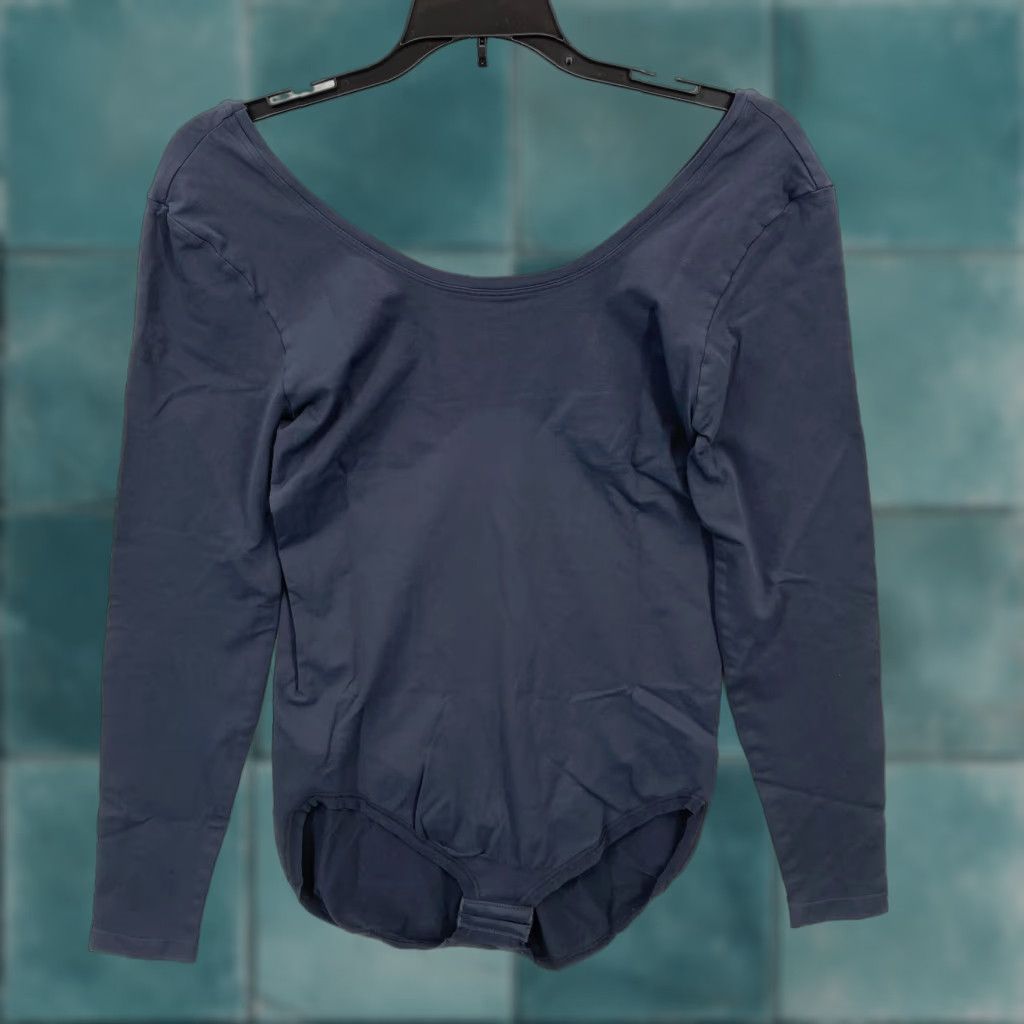 Spanx Spanx Bodysuit Women XL Steel Long Sleeve Slimming Smoothing Scoop Neck T-Shirt Size XL / US 12-14 / IT 48-50 - 1 Thumbnail