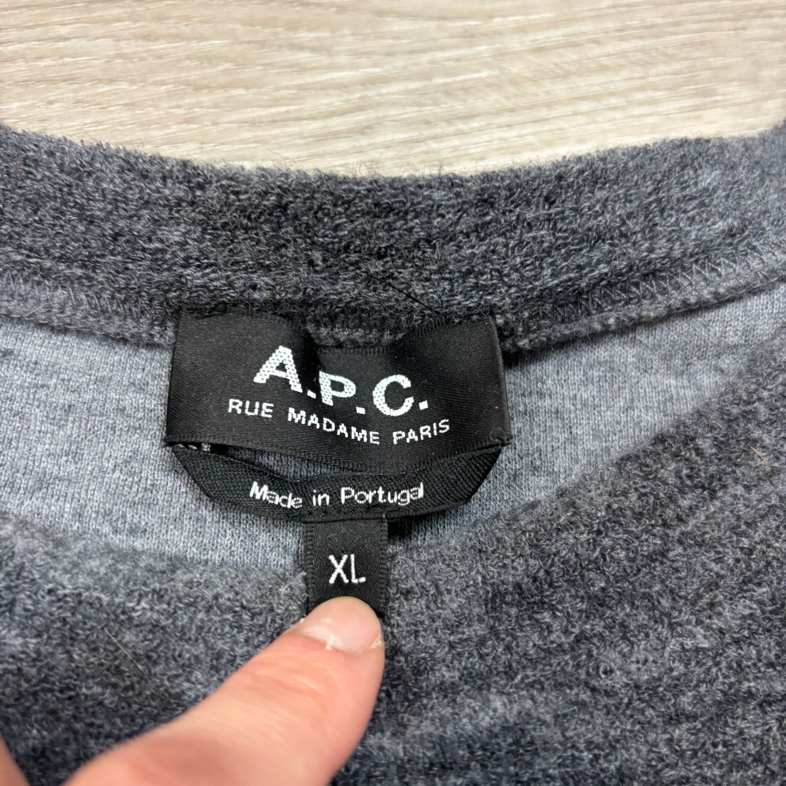 A.P.C. A.P.C. Wool Terry Jumper Sweater Men's XL Minimalist Preppy Size US XL / EU 56 / 4 - 4 Thumbnail
