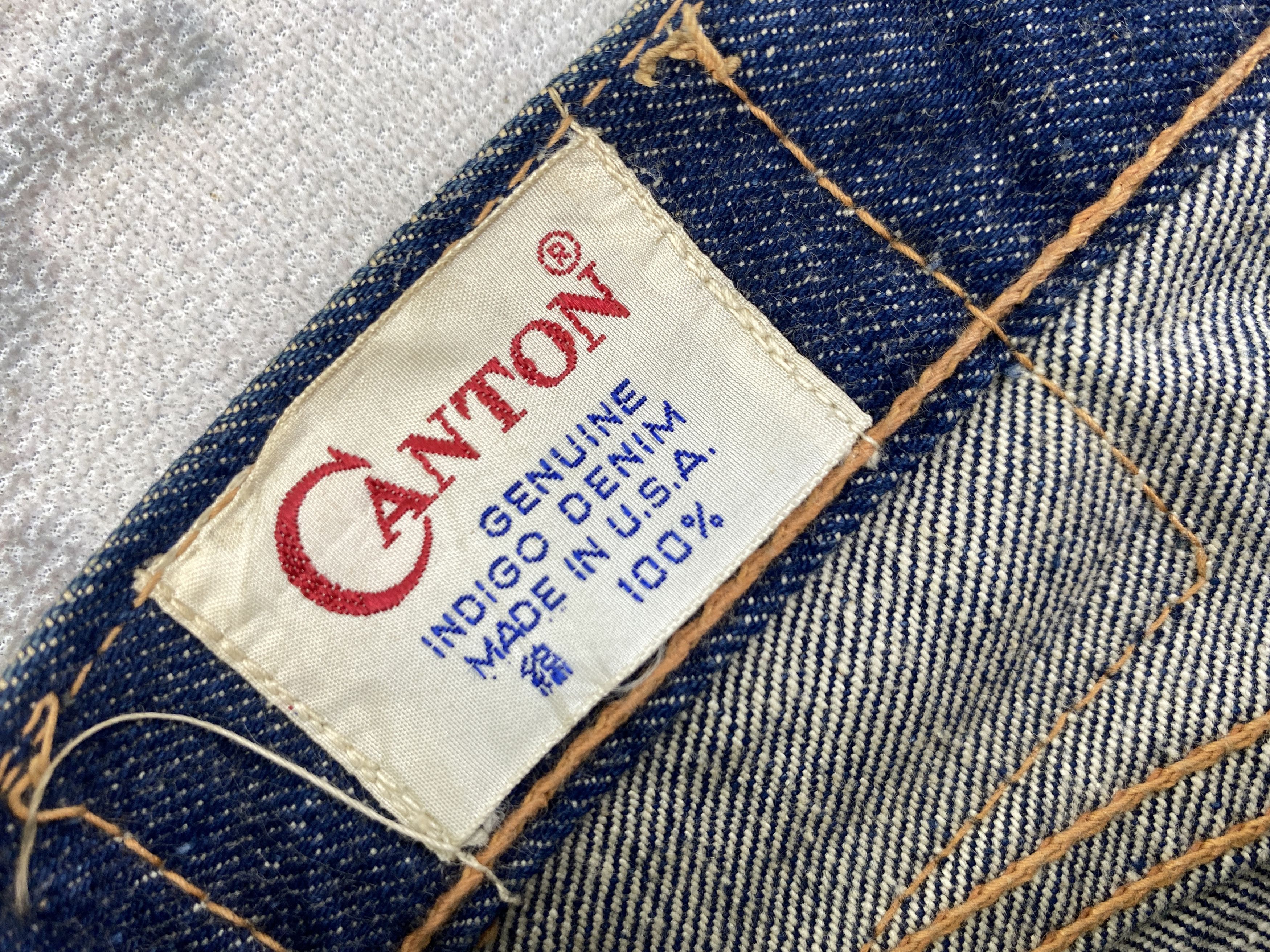 Japanese Brand Vintage Canton Japanese Brand Redline Denim 26x30 JN028 Size US 26 / EU 42 - 8 Thumbnail