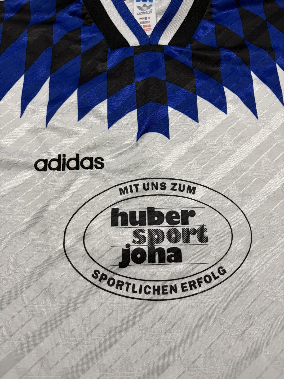 Adidas Vintage Adidas Soccer Jersey 90s Huber Sport Jona Shirt #7 Size US L / EU 52-54 / 3 - 7 Thumbnail