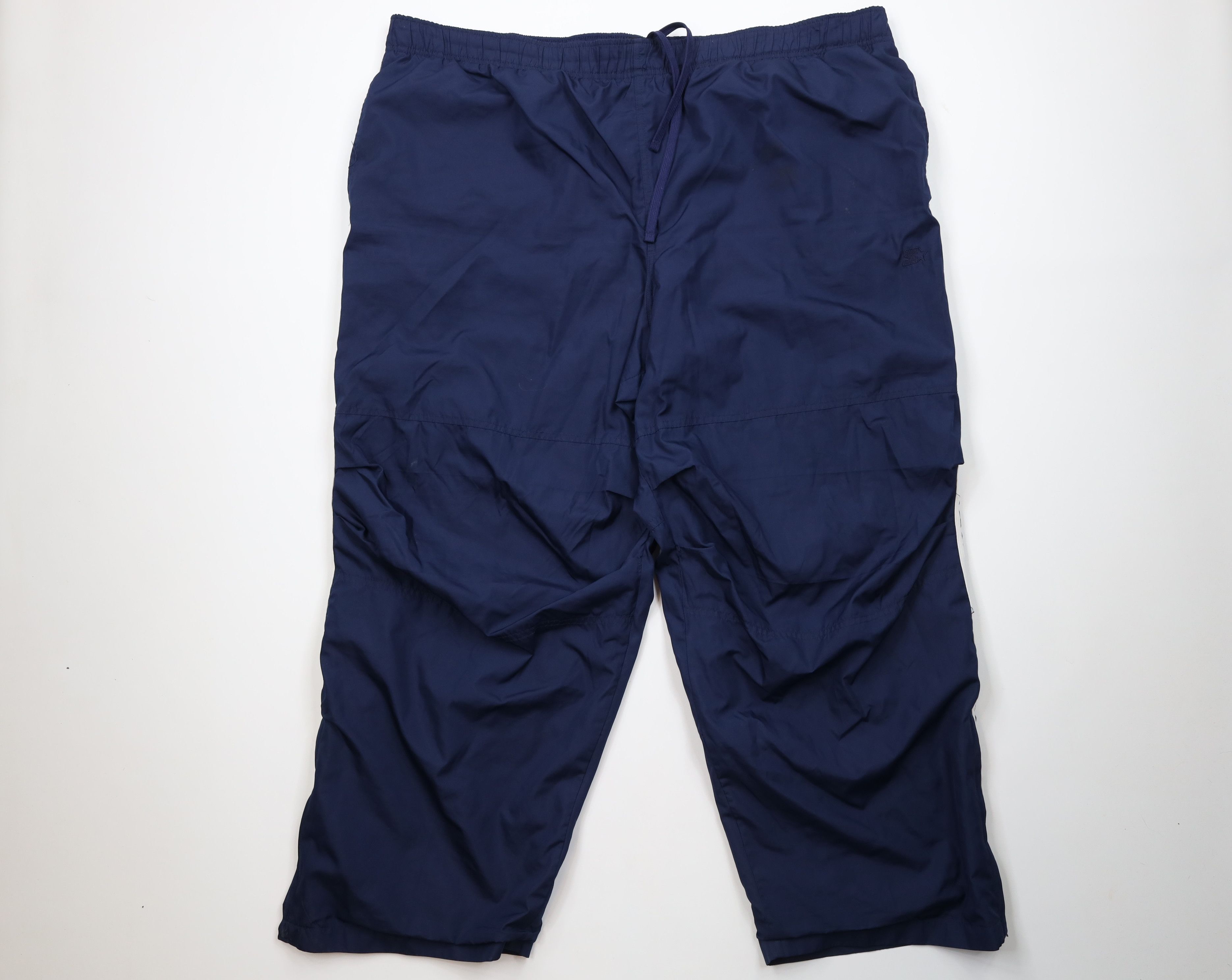 Starter Vintage 90s Y2K Starter Lined Wide Leg Windbreaker Pants Size US 42 / EU 58 - 1 Thumbnail