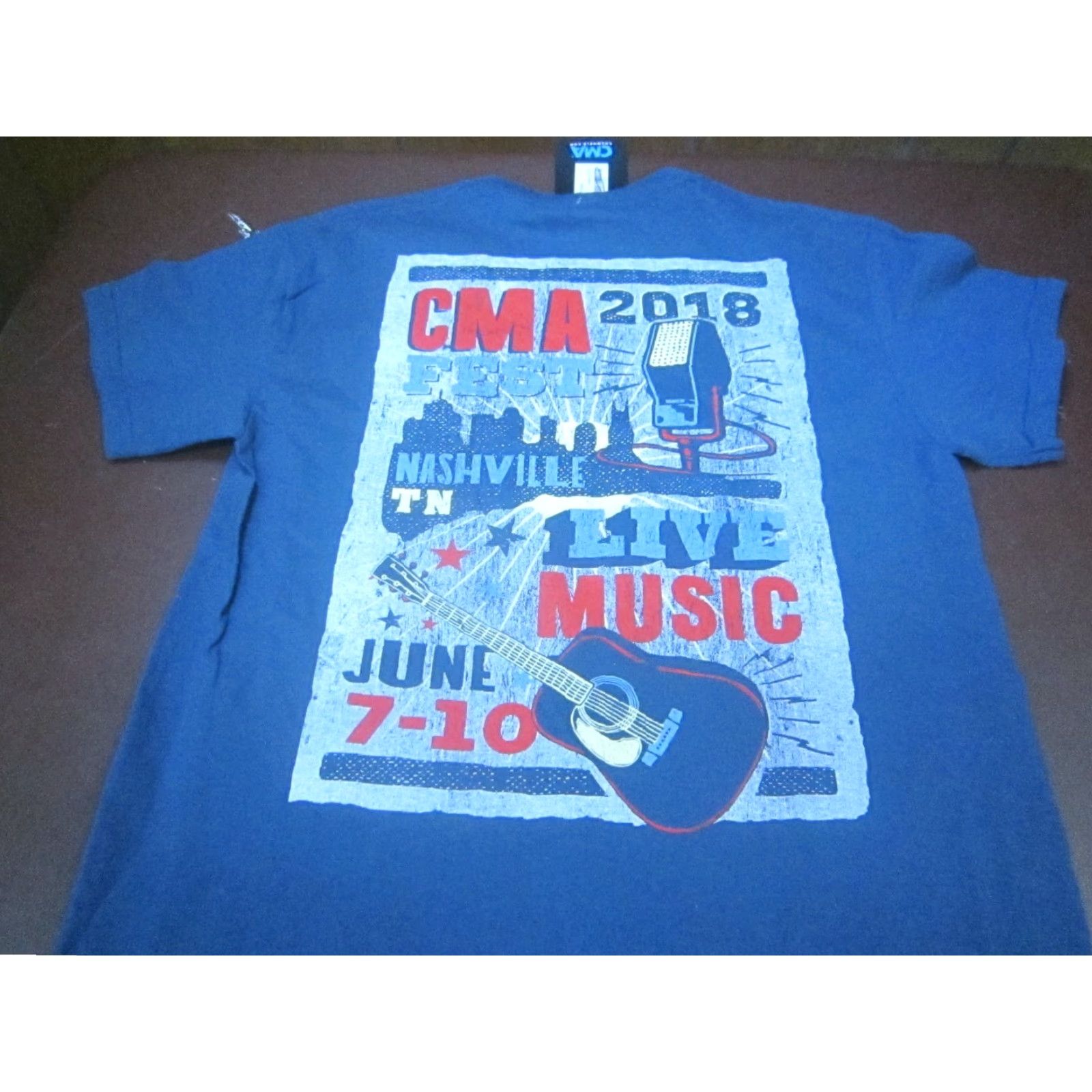 Vintage VINTAGE CMA T-Shirt Small Men Blue Country Music Association Festival Graphic Tee 2018 Music Size US S / EU 44-46 / 1 - 2 Thumbnail
