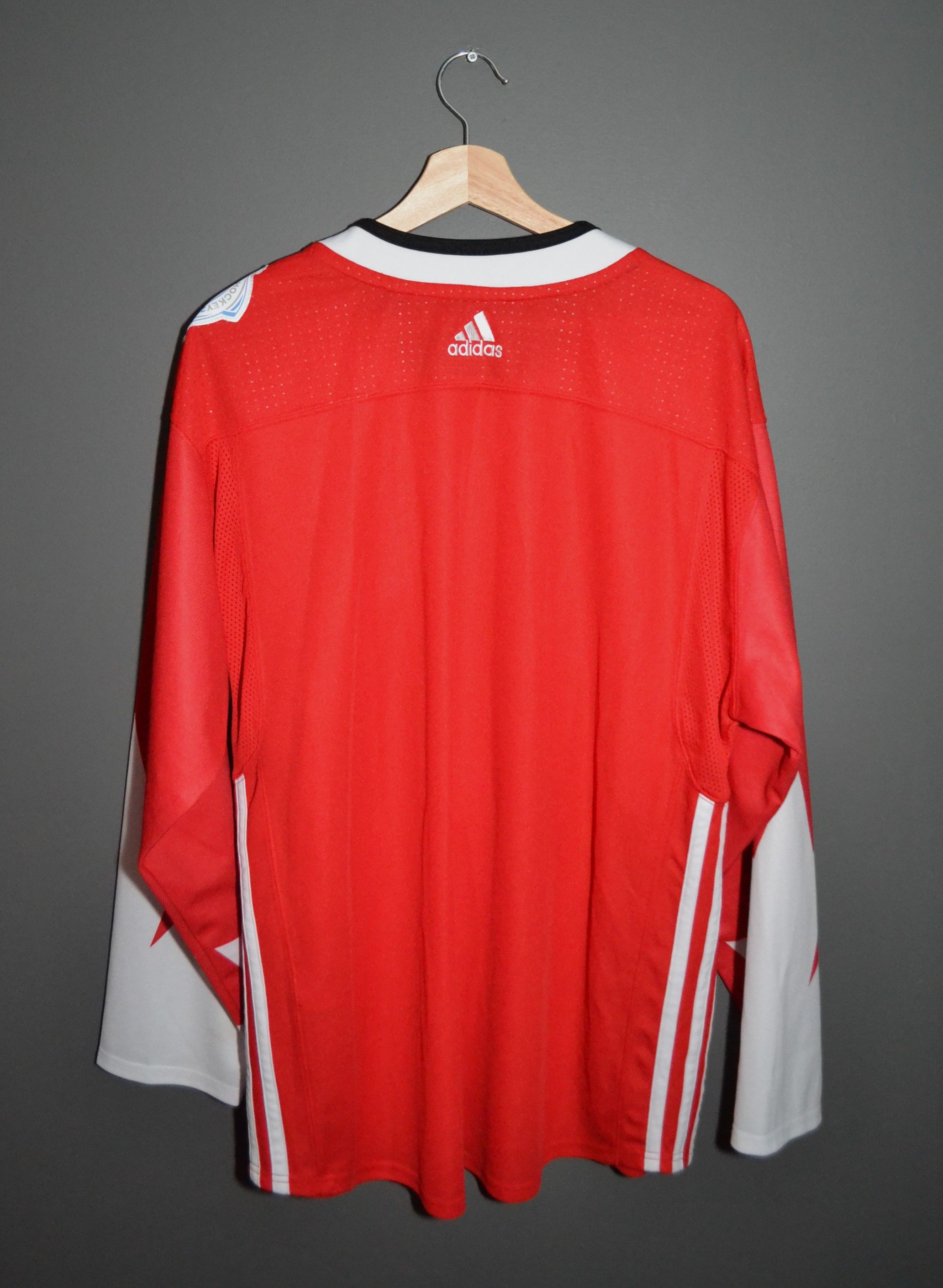 Adidas Canada World Cup Hockey 2016 WCH Jersey L Red White