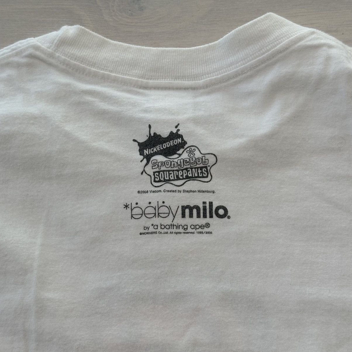 Bape BAPE x SPONGEBOB BABY MILO TEE Size US M / EU 48-50 / 2 - 3 Thumbnail