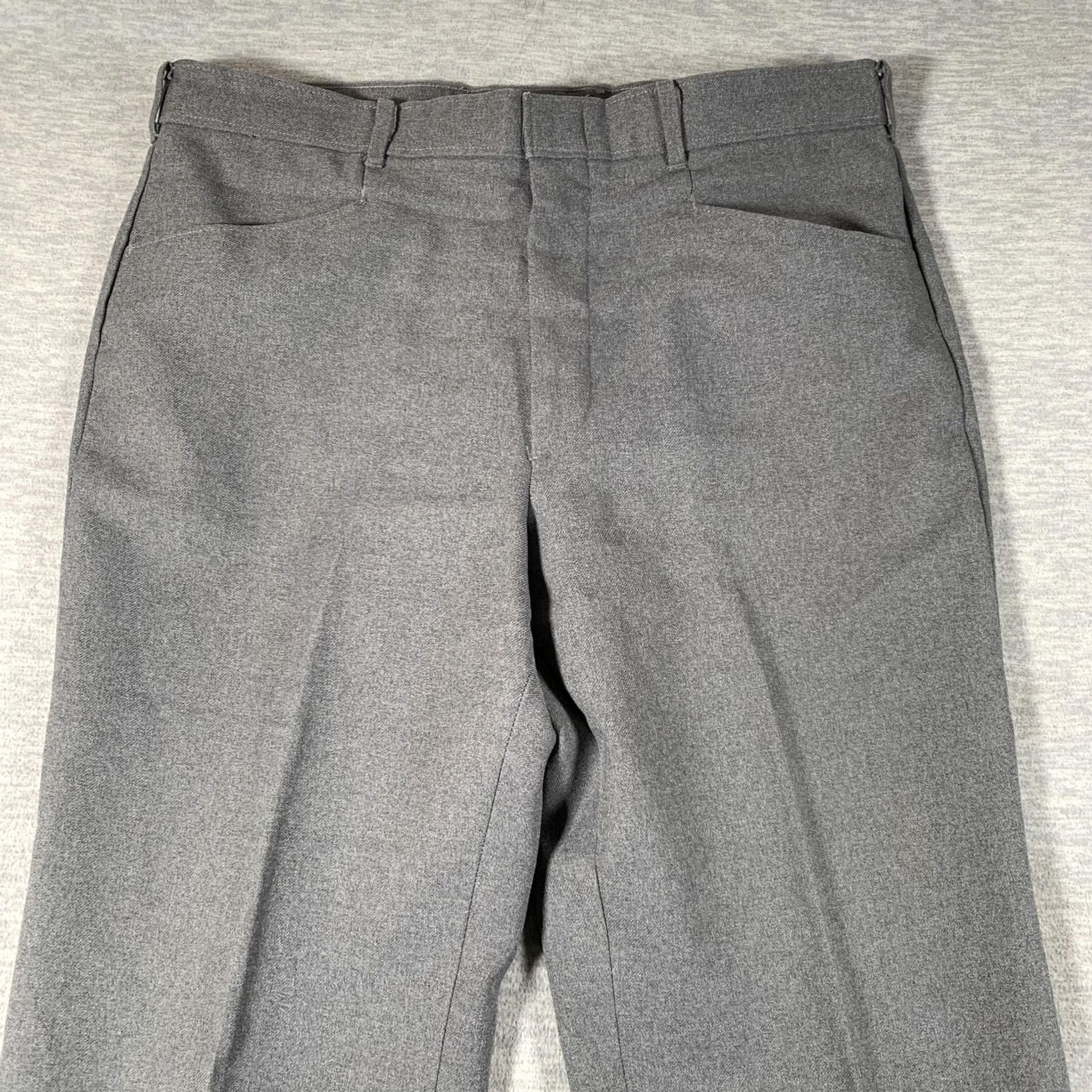 Levi's VINTAGE Levi'S Dress Mens 36 Gray VTG Pants 36x29 STA PREST Action Slacks Straight Work Size US 36 / EU 52 - 4 Thumbnail