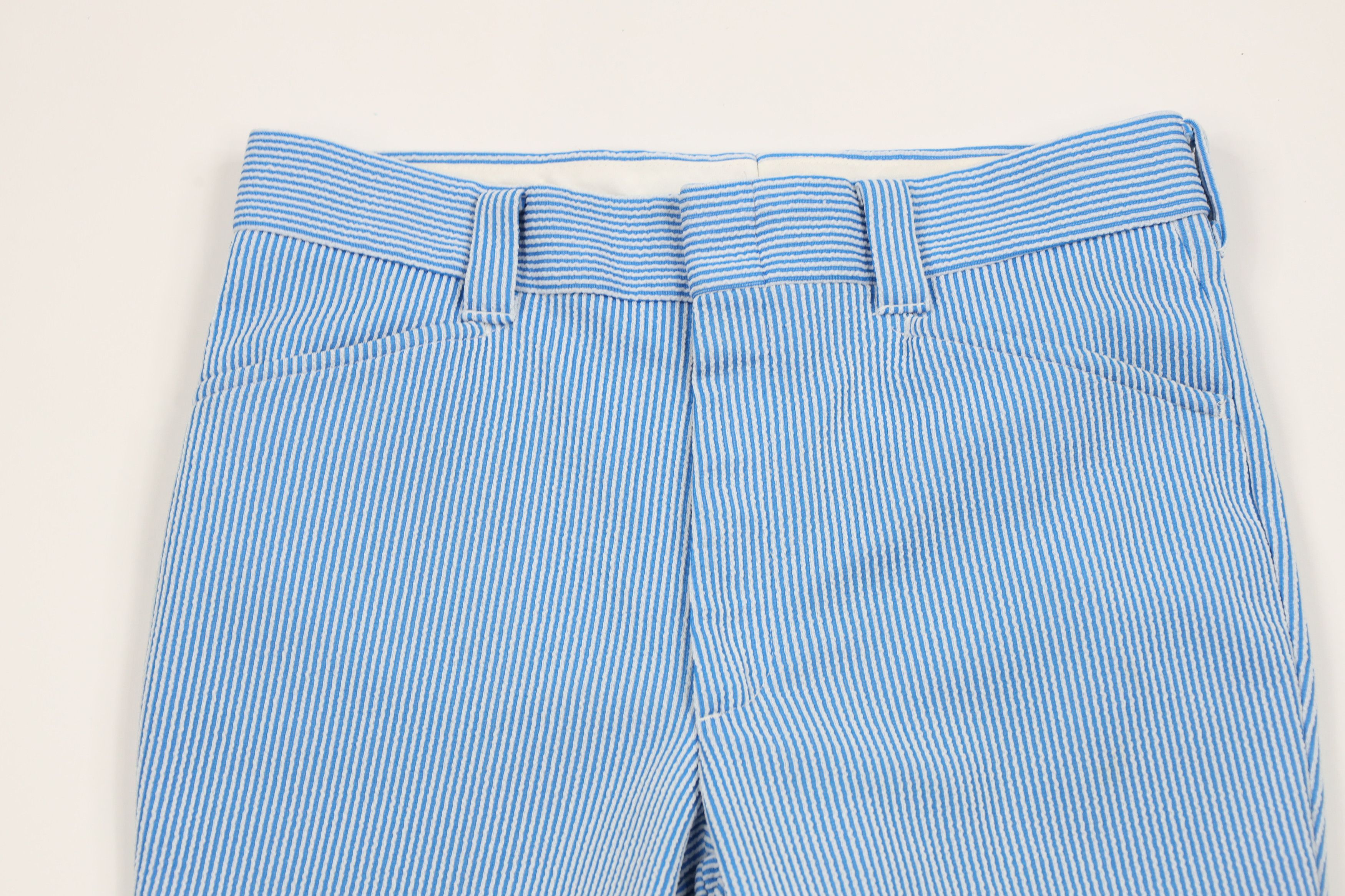 Vintage Vintage 70s Streetwear Knit Bell Bottoms Pants Blue USA Size US 32 / EU 48 - 2 Thumbnail